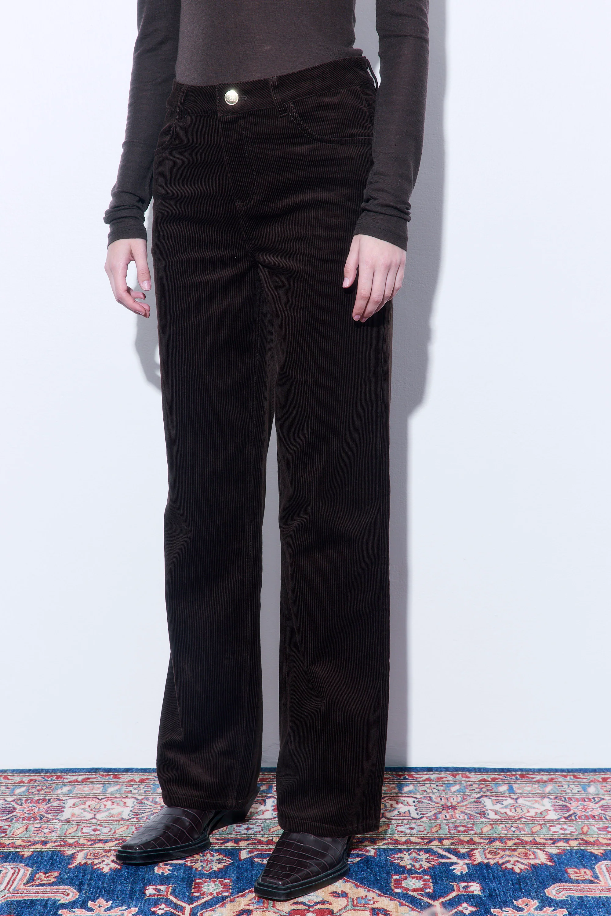 Corduroy Wide Leg Pants - Image 4