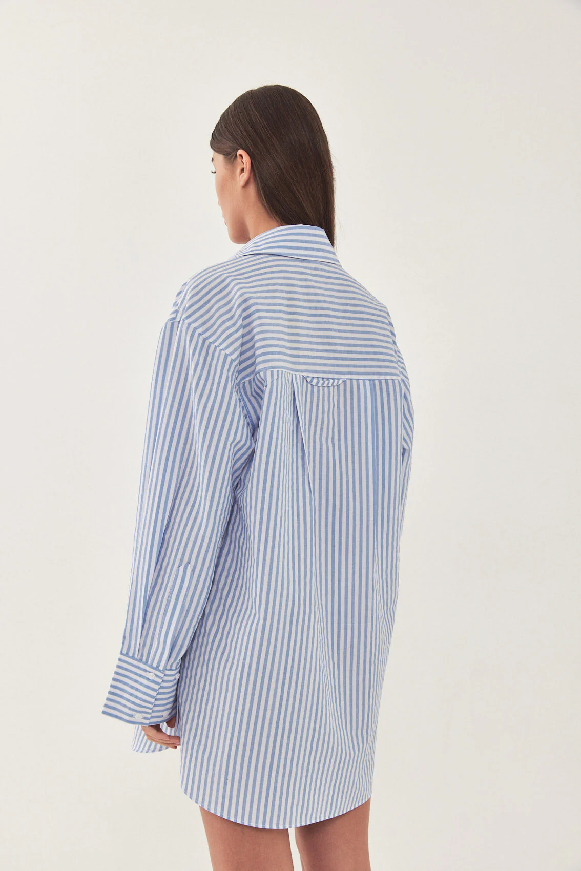 Cotton Button Down Mini Dress - Image 5