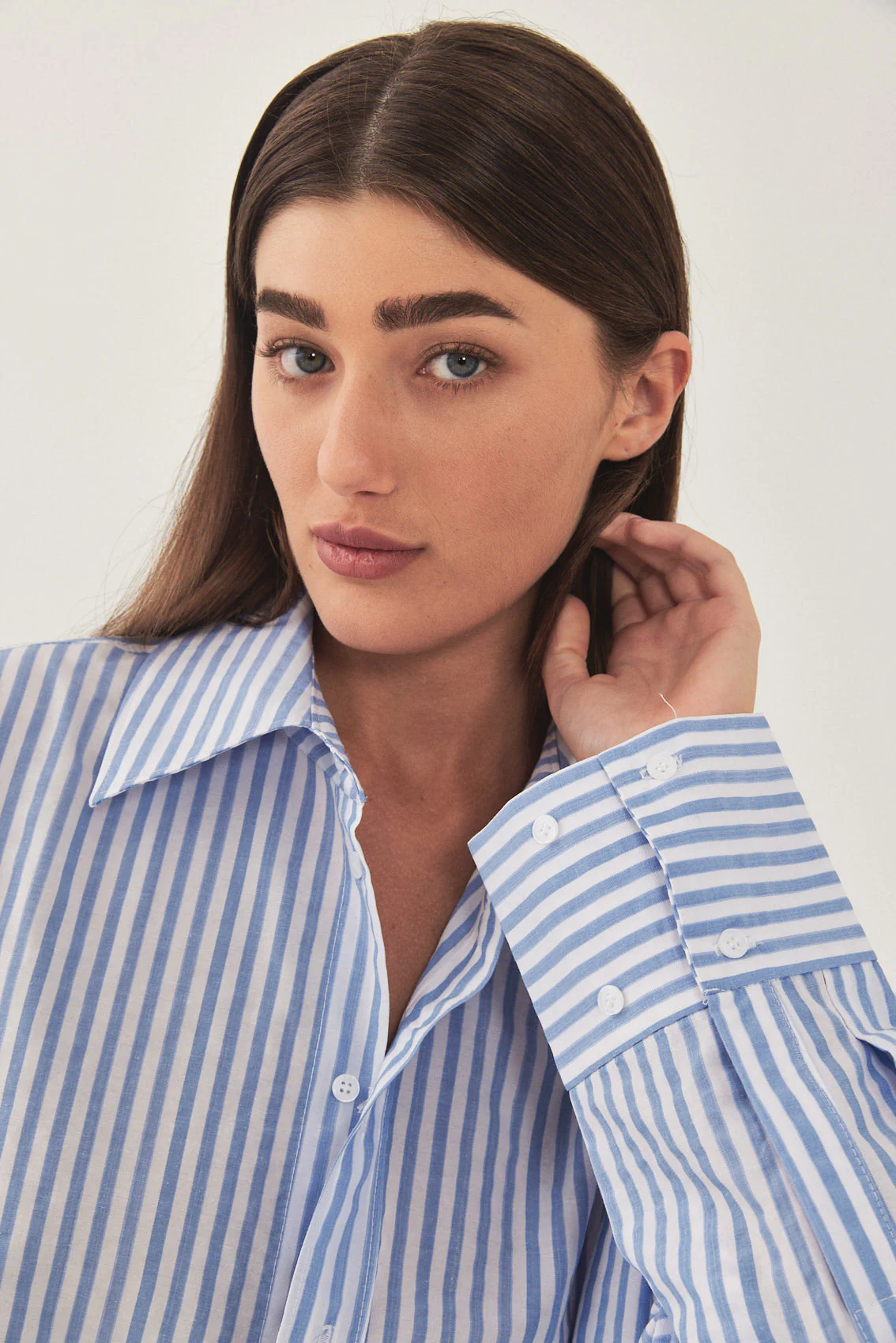 Cotton Button Down Mini Dress - Image 7