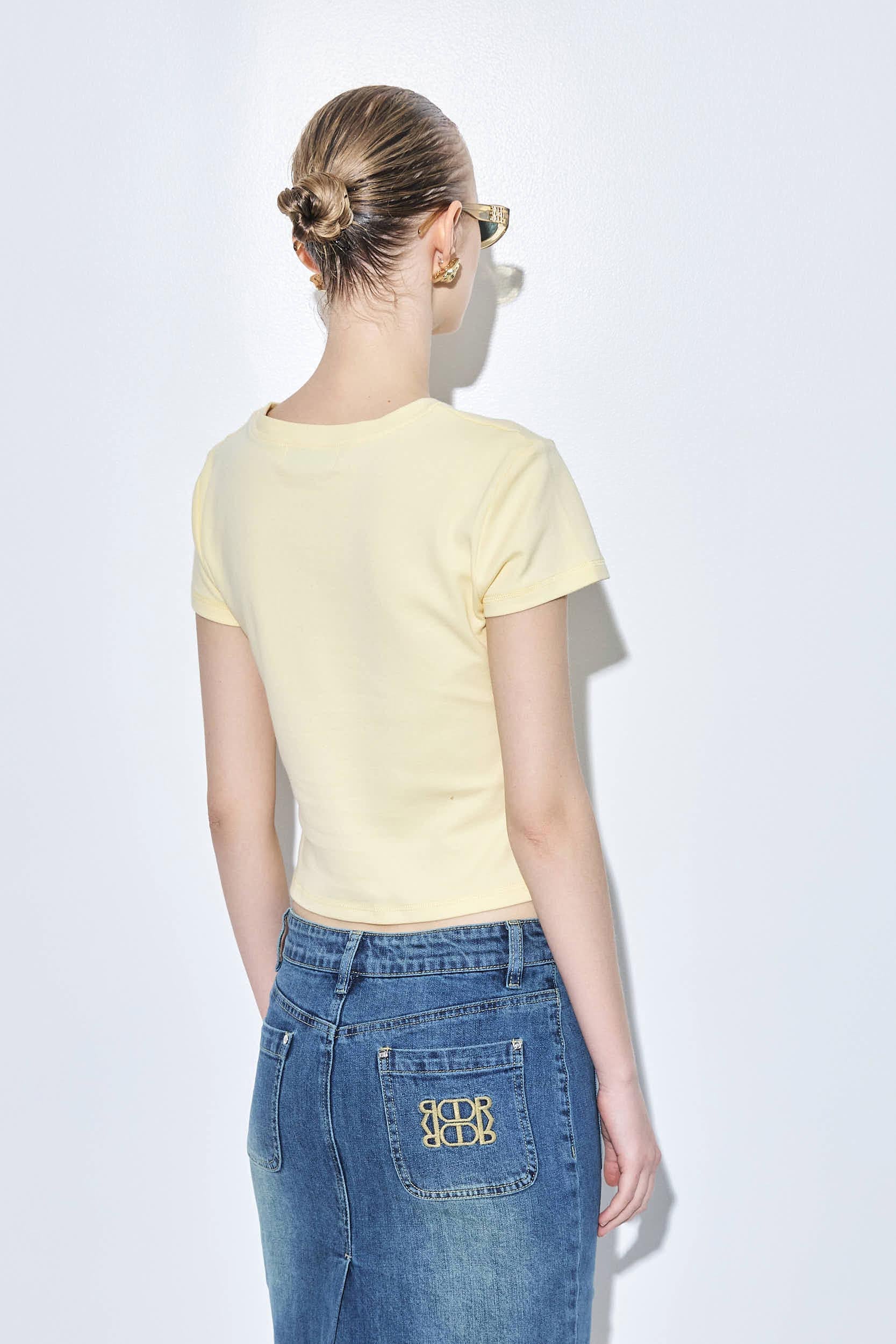 Crew Neck Baby Tee - Image 5
