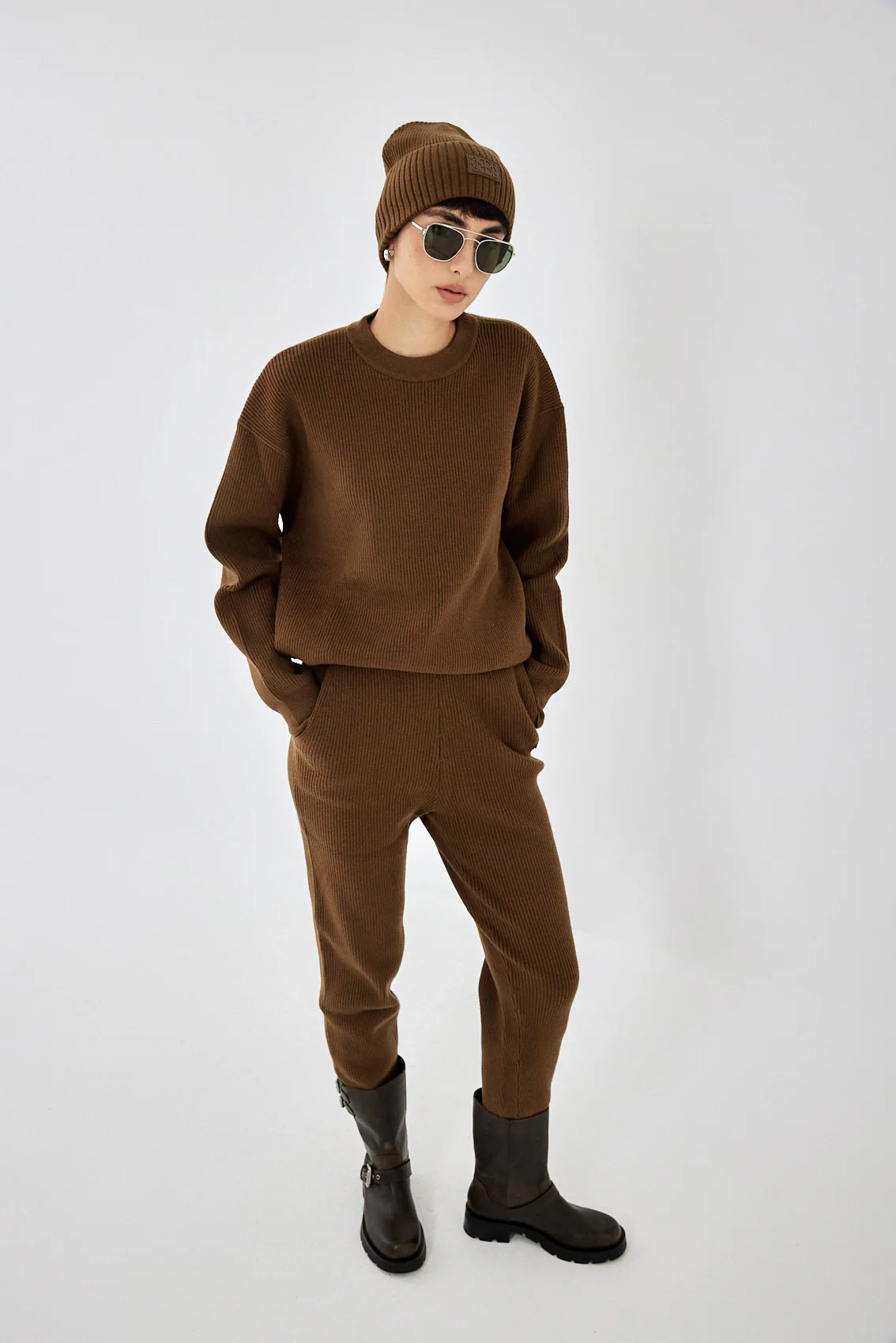 Crewneck Ribbed Sweater - Image 3