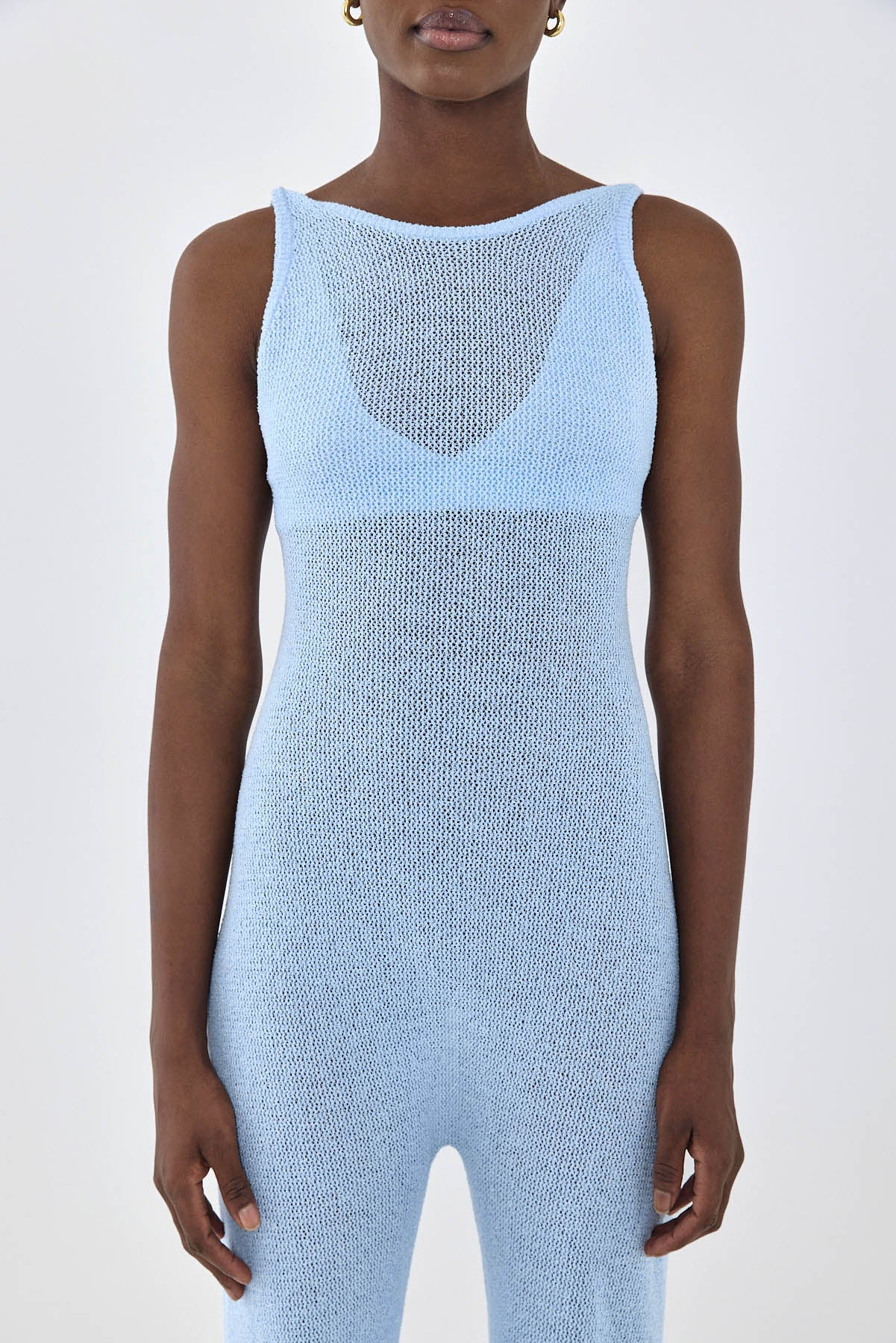 Crochet Collared Jumpsuit - Image 2