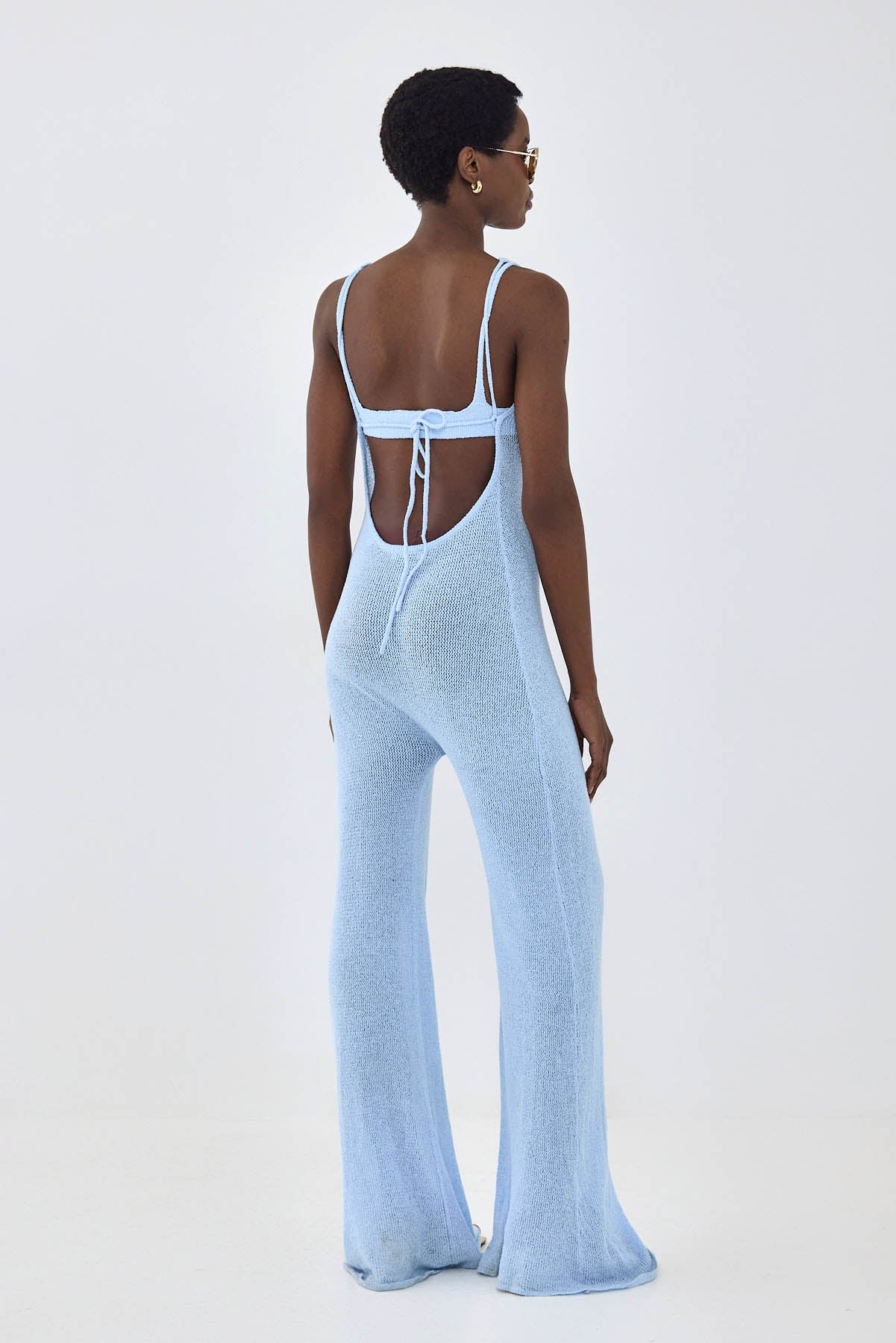 Crochet Collared Jumpsuit - Image 5