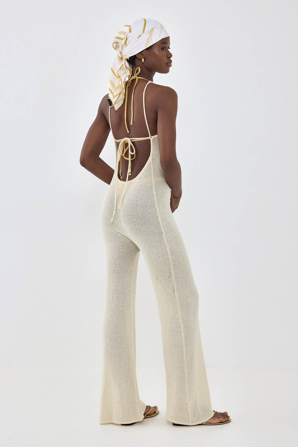 Crochet Collared Jumpsuit - Image 4
