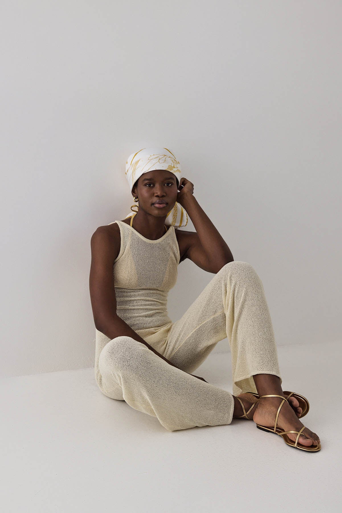 Crochet Collared Jumpsuit - Image 7