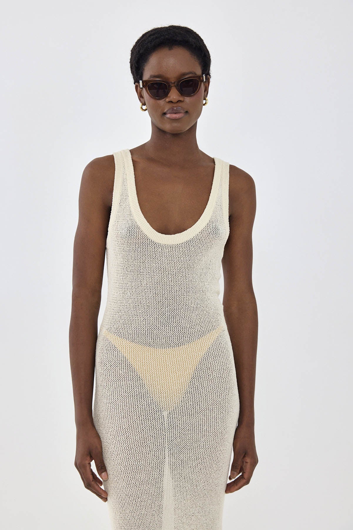 Crochet Deep Scoop Maxi Dress - Image 2