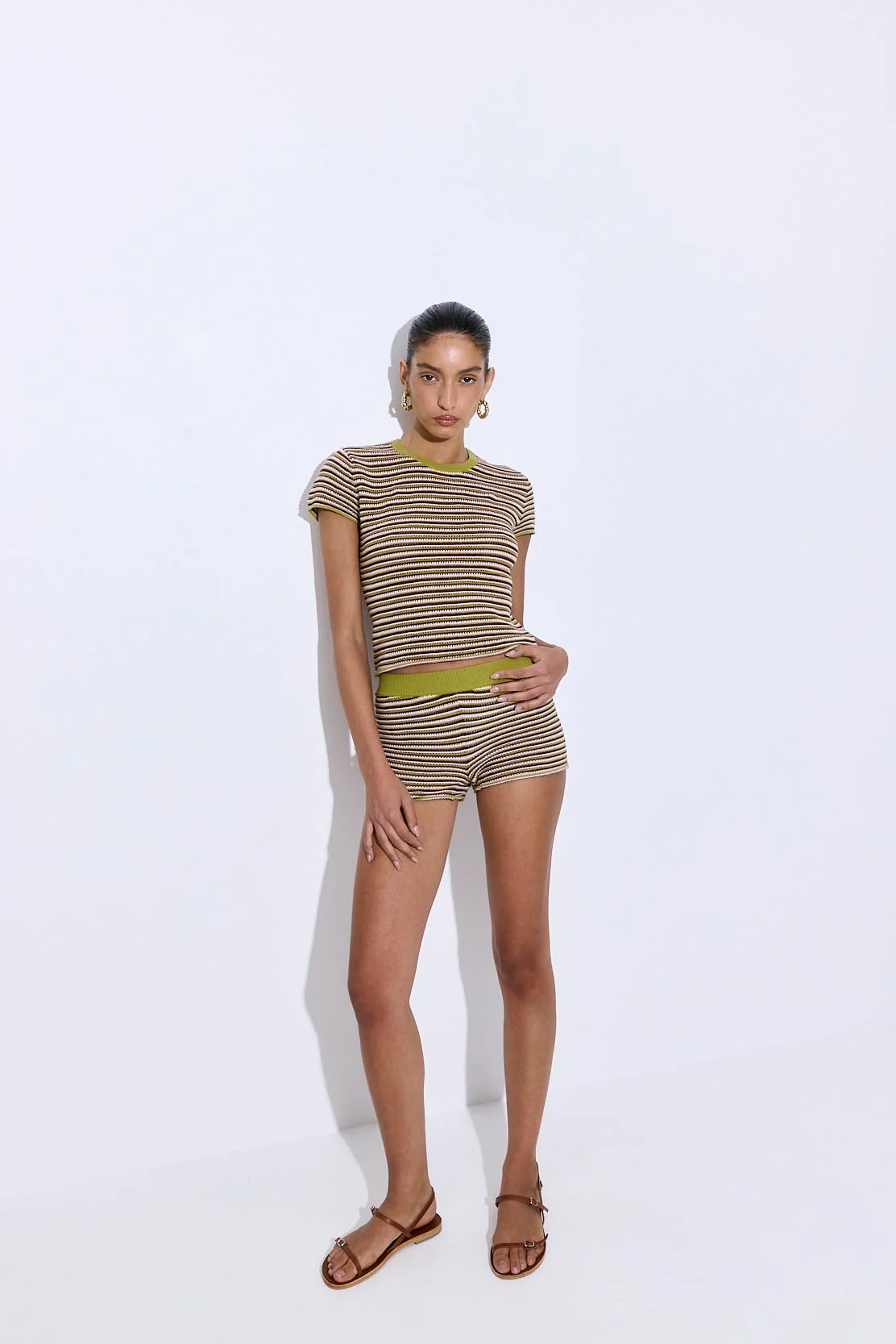 Crochet Mid Rise Shorts - Image 3
