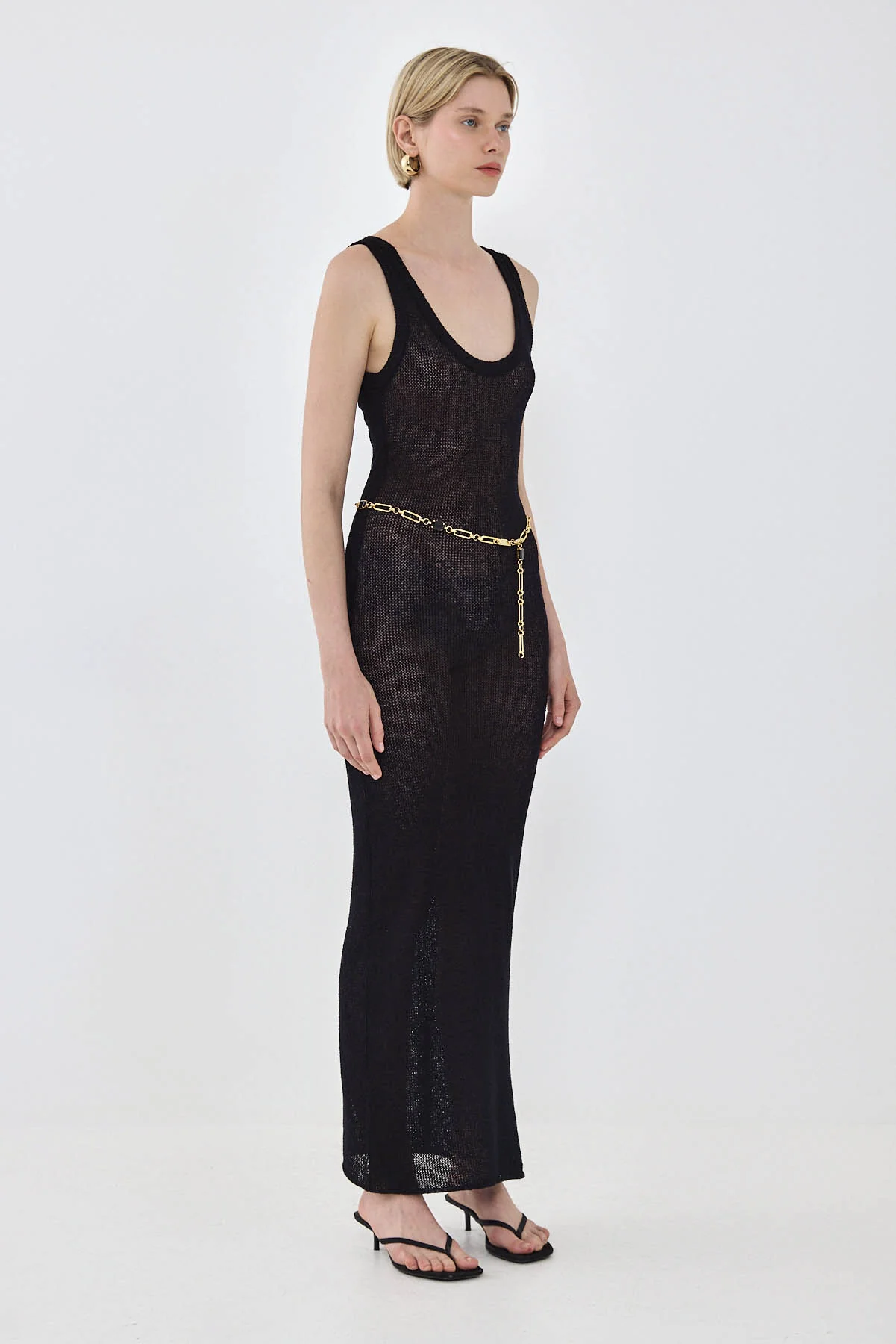 Crochet Deep Scoop Maxi Dress - Image 4