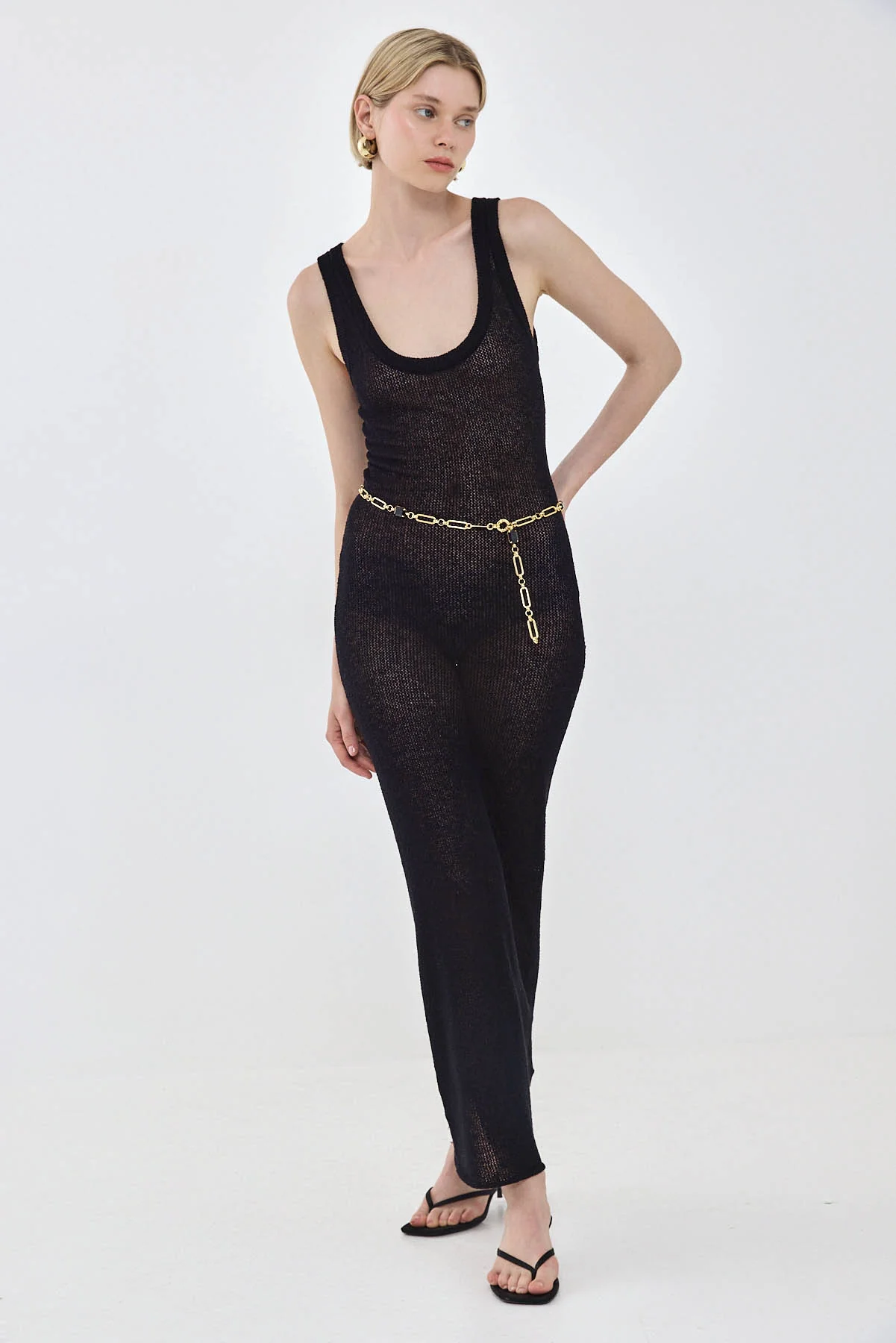 Crochet Deep Scoop Maxi Dress - Image 6