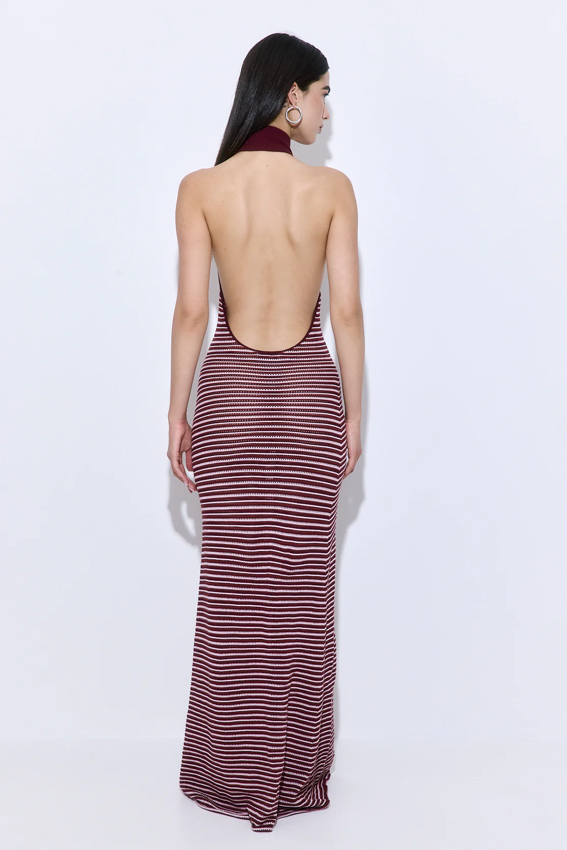 Crochet Turtle Neck  Maxi Dress - Image 3