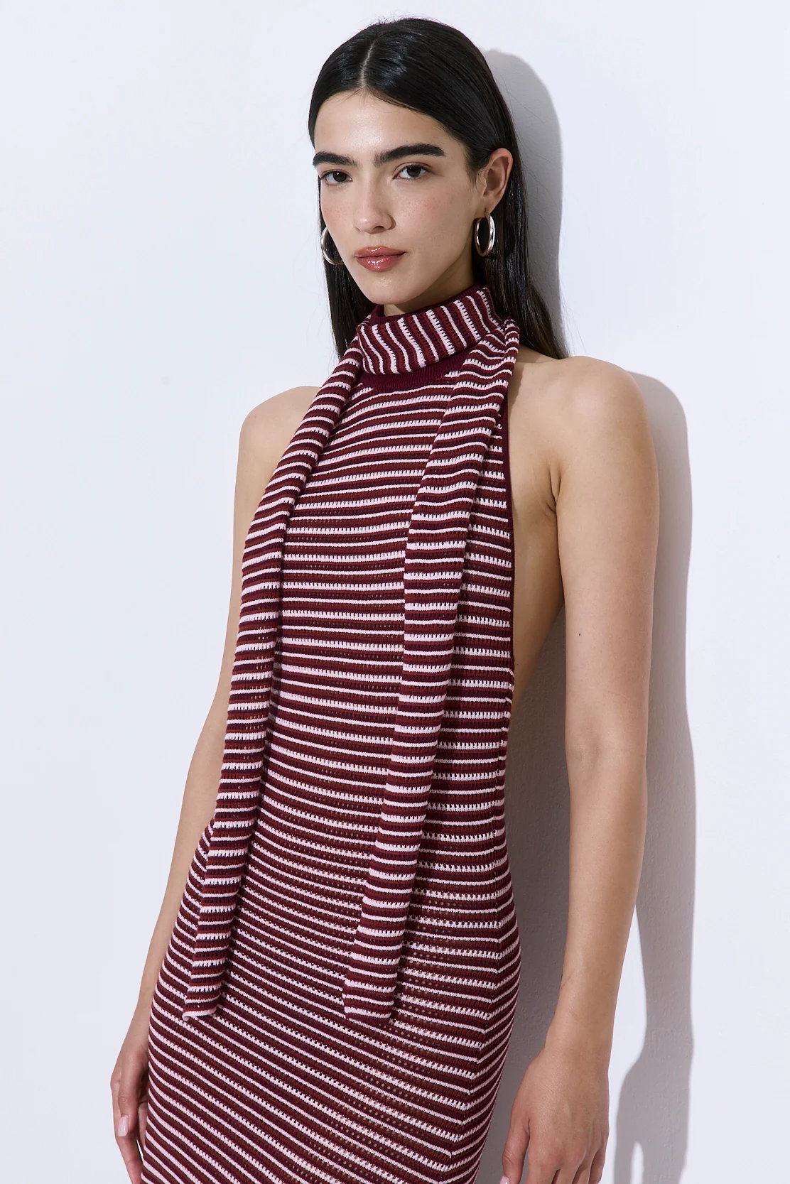 Crochet Turtle Neck  Maxi Dress - Image 7