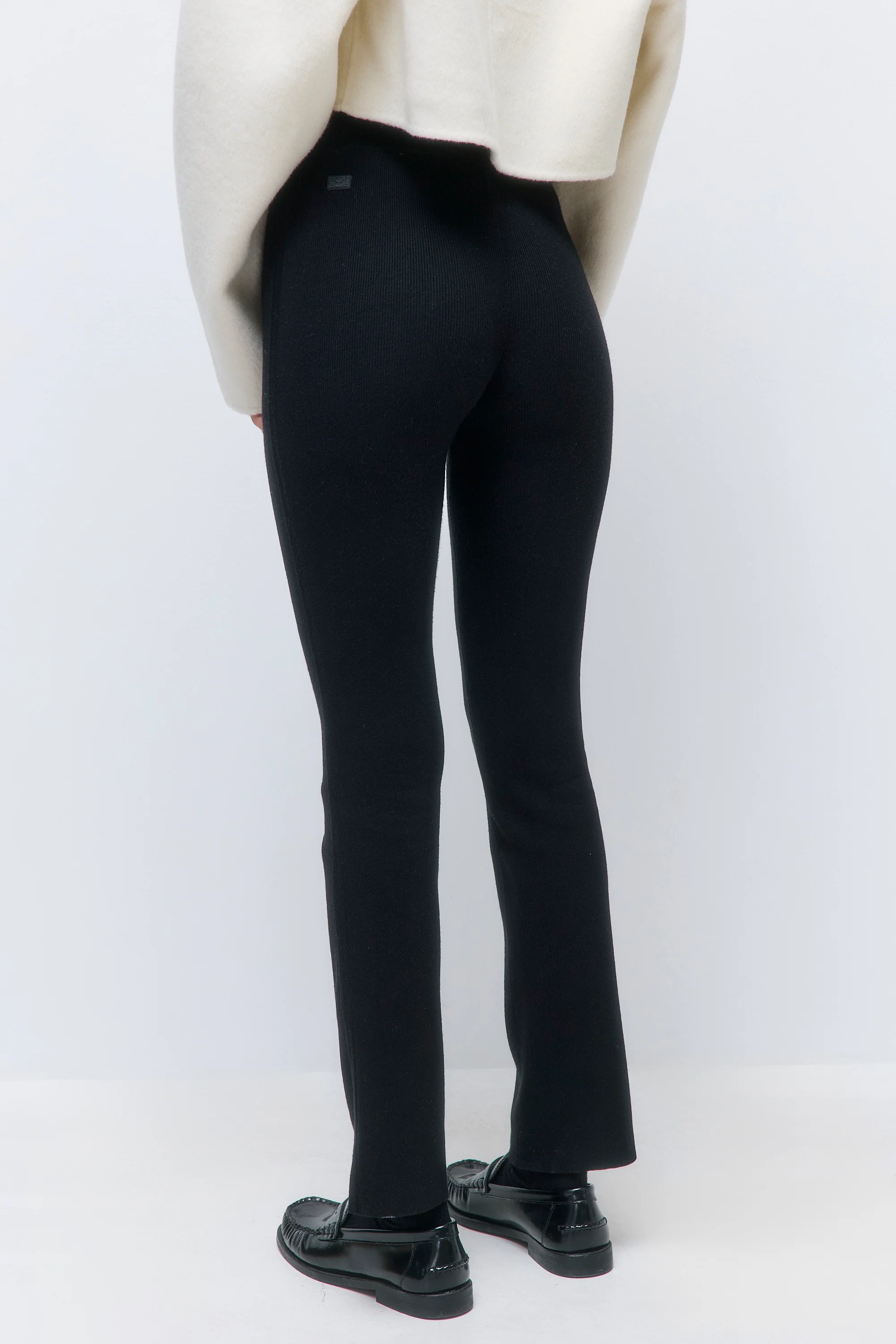 Cropped Ribbed Leggings - Image 5