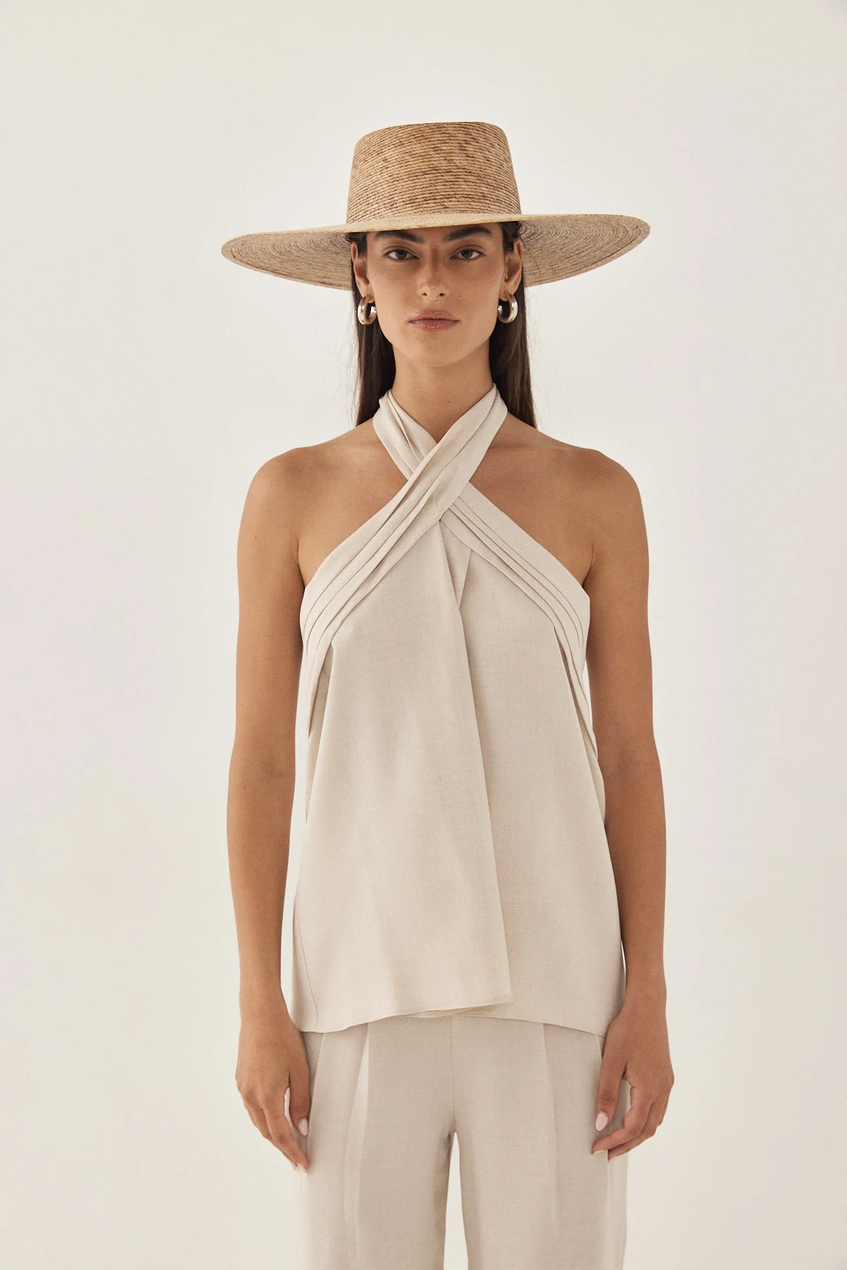 Crossover Open Back Tank Top