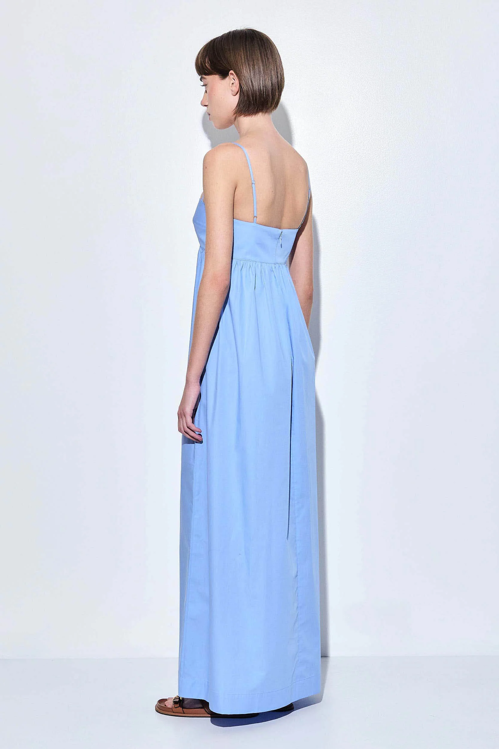 Cup Detail Poplin Maxi Dress - Image 4