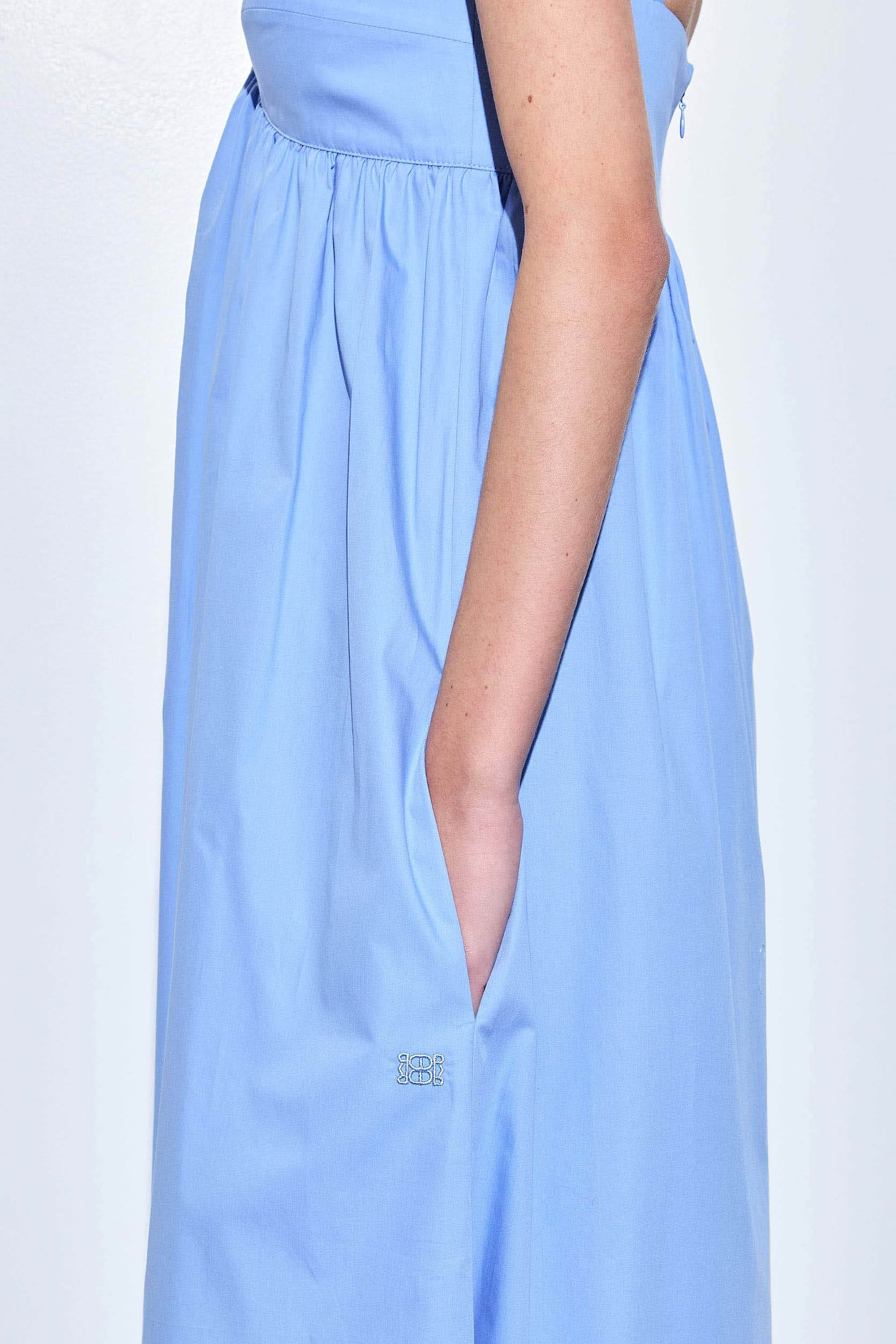 Cup Detail Poplin Maxi Dress - Image 6
