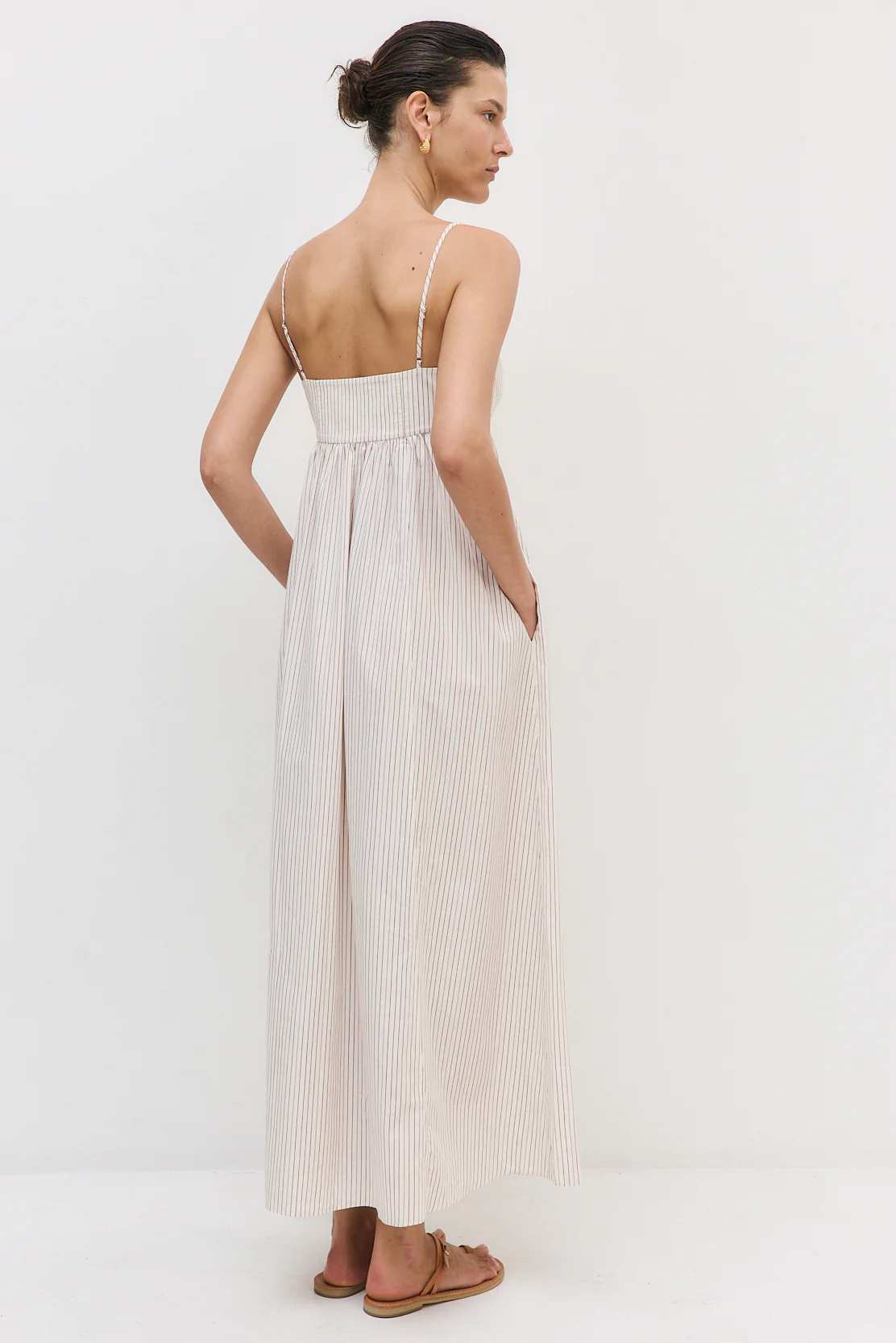 Cupped Poplin Maxi Dress - Image 6
