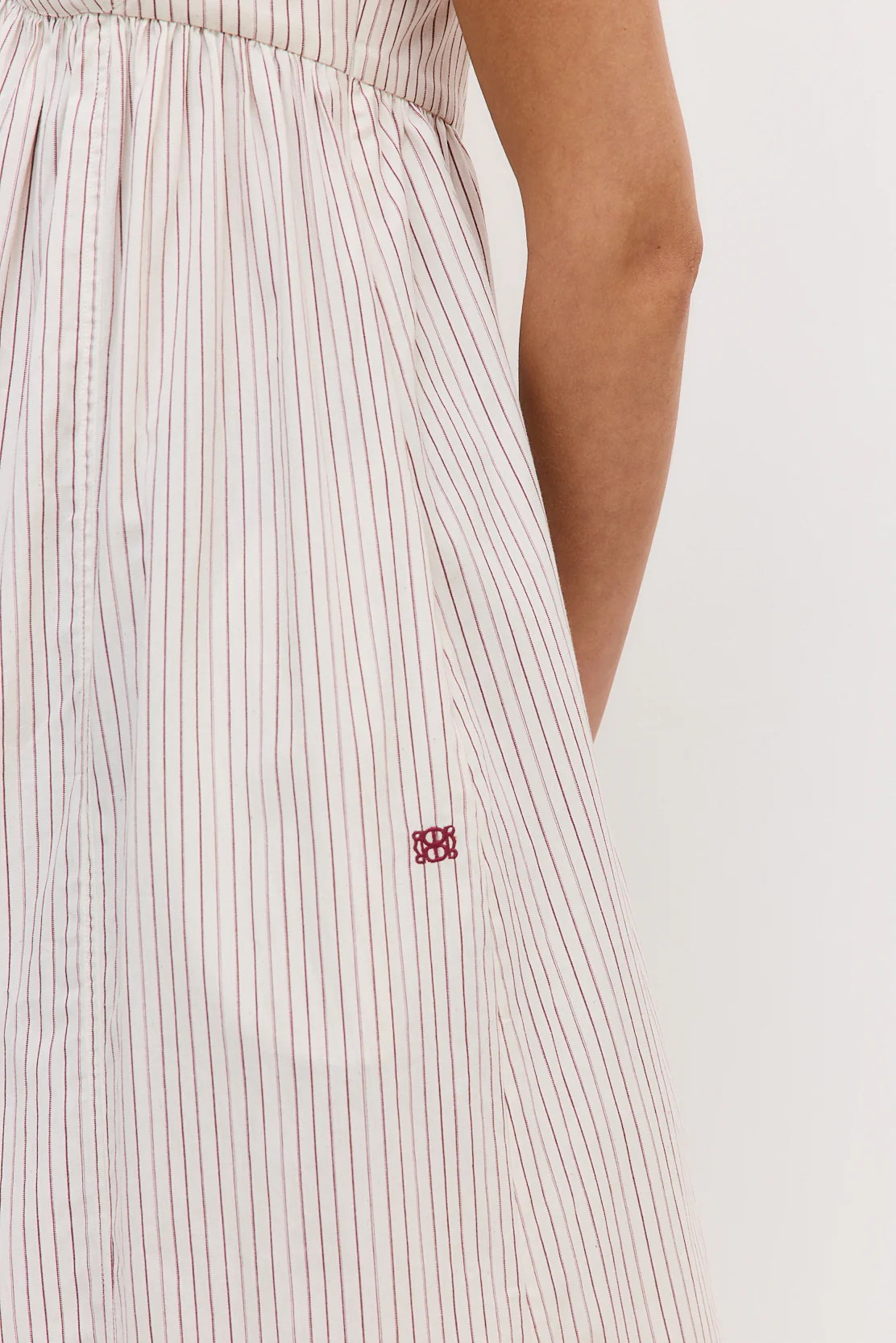 Cupped Poplin Maxi Dress - Image 7