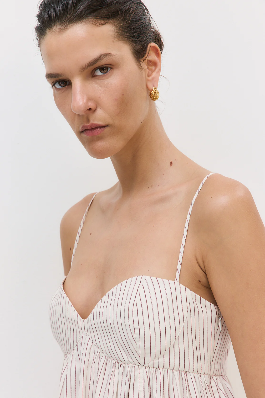 Cupped Poplin Maxi Dress - Image 8