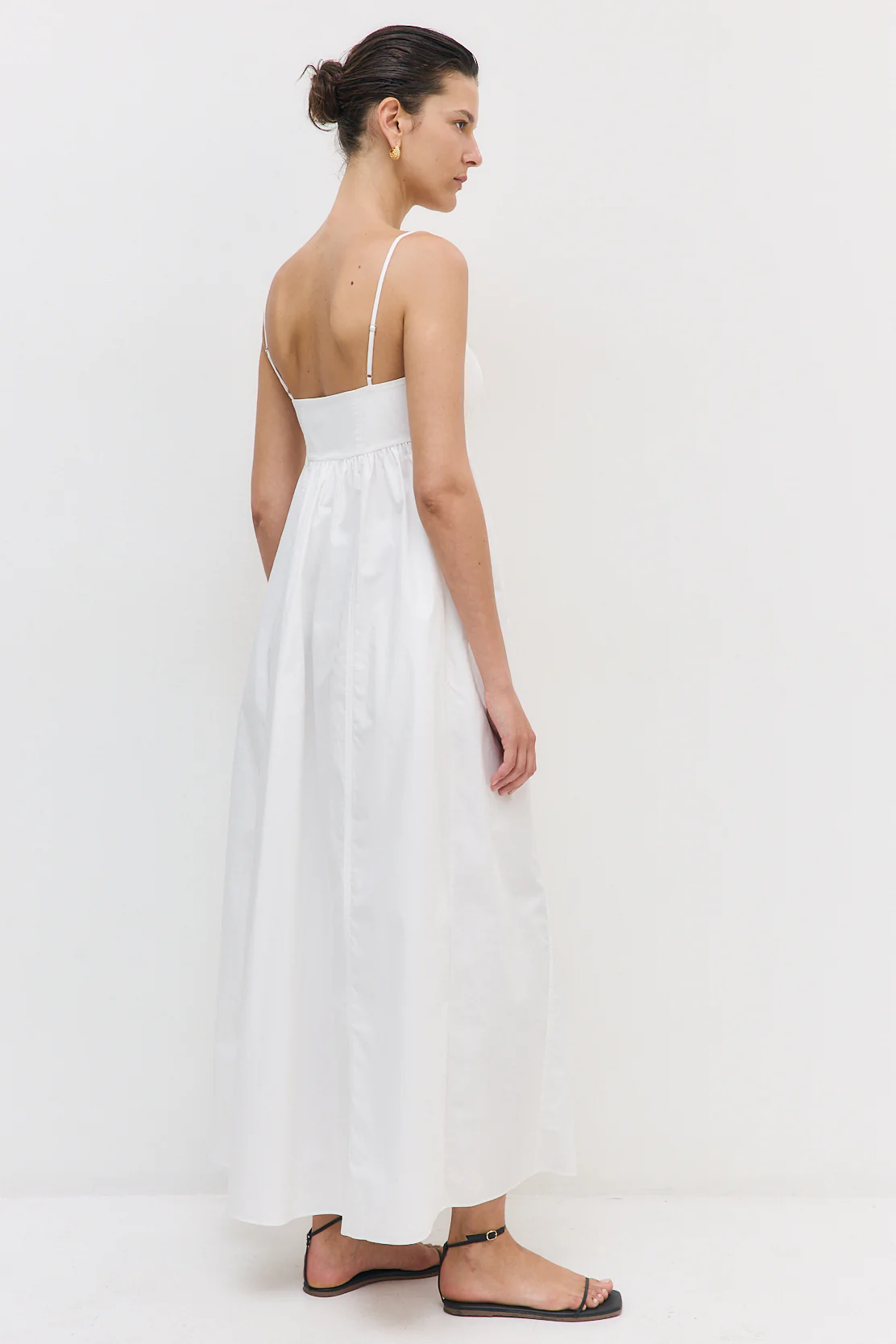 Cupped Poplin Maxi Dress - Image 5