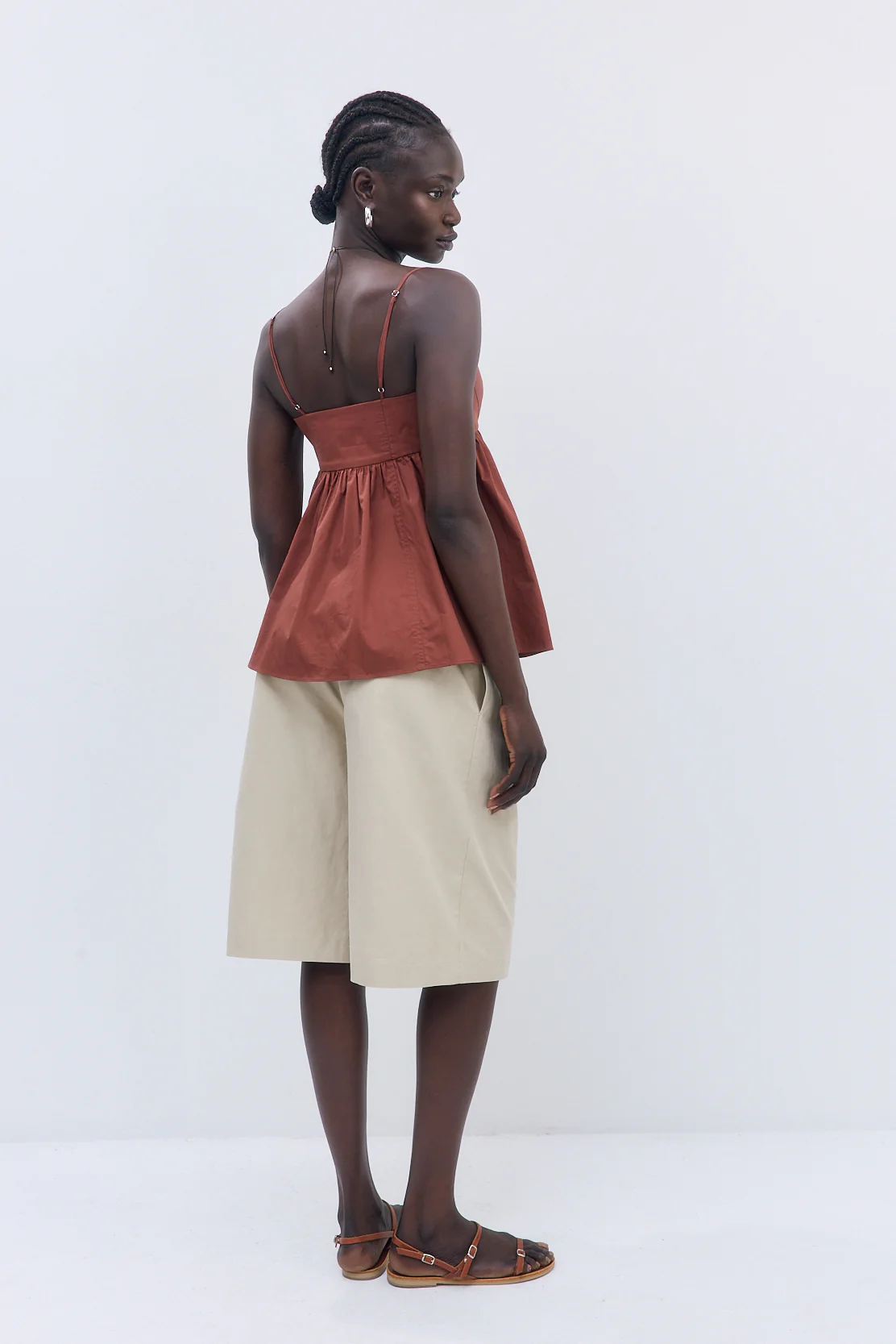 Cupped Poplin Top - Image 5