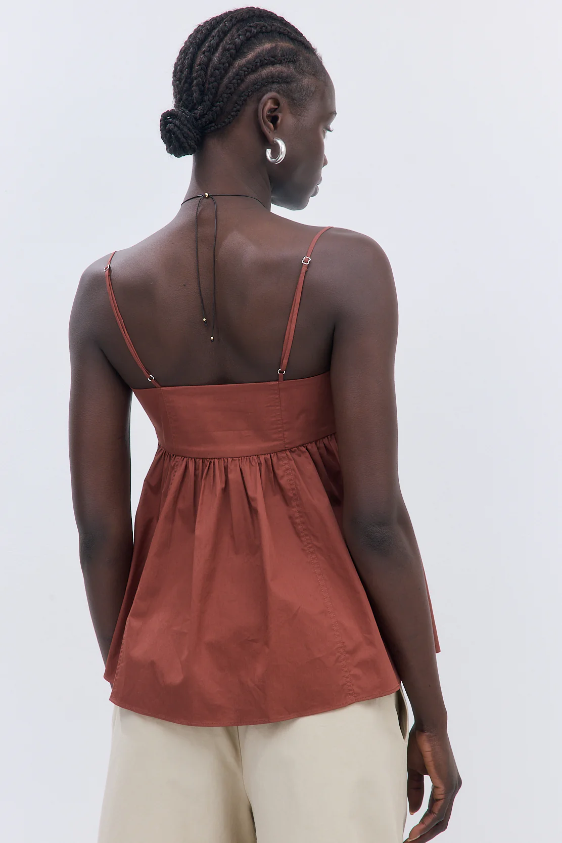 Cupped Poplin Top - Image 6