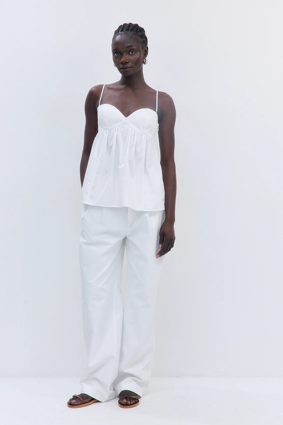 Cupped Poplin Top - Image 2
