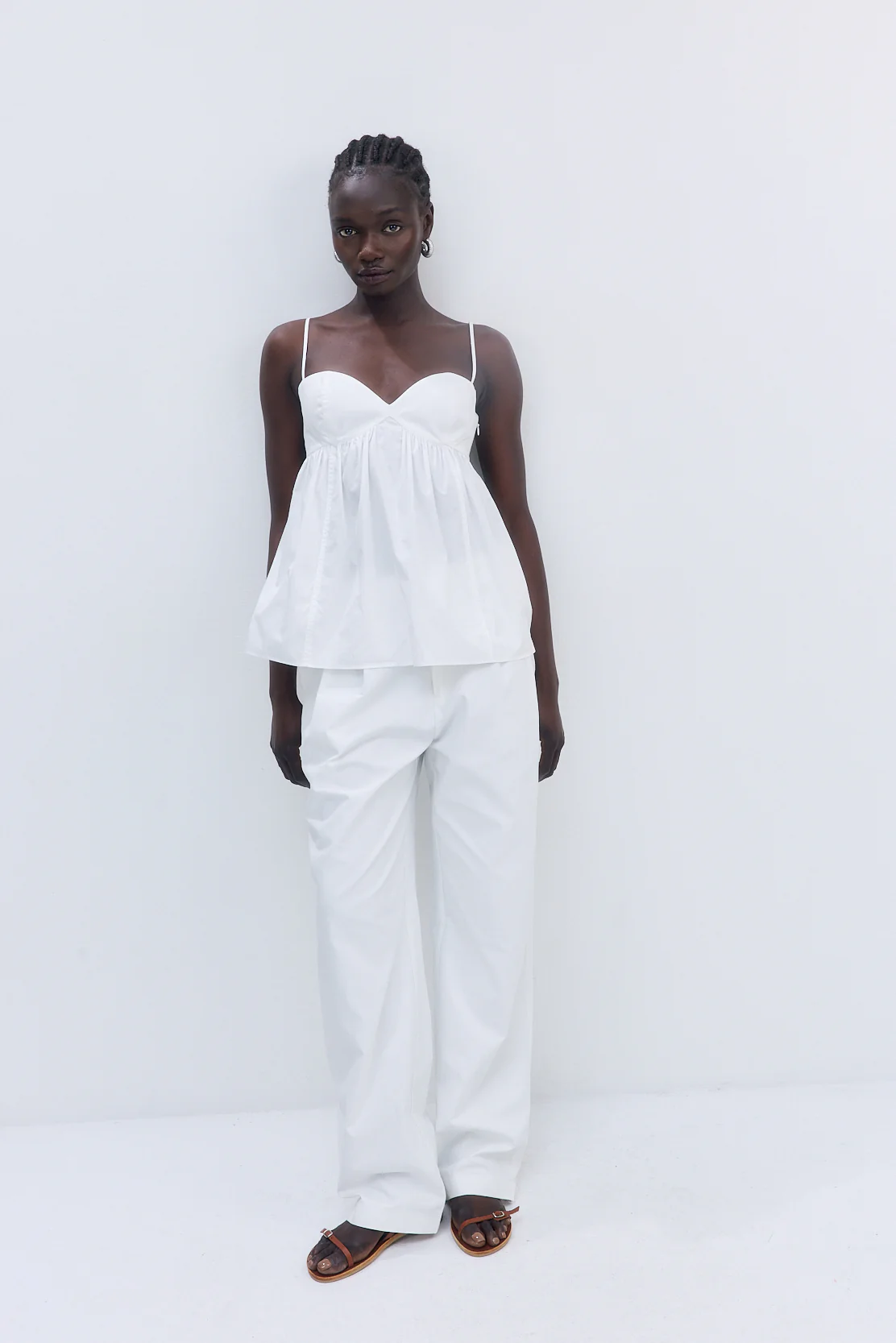 Cupped Poplin Top - Image 3