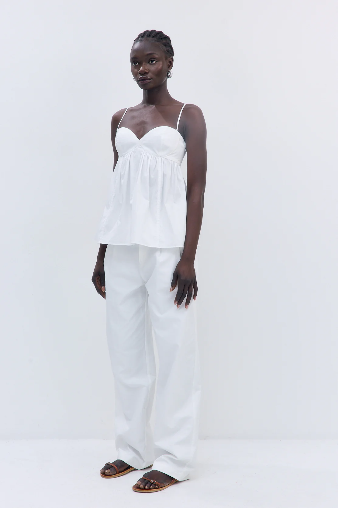 Cupped Poplin Top - Image 4