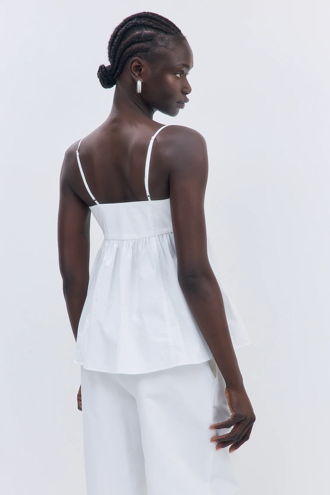 Cupped Poplin Top - Image 5