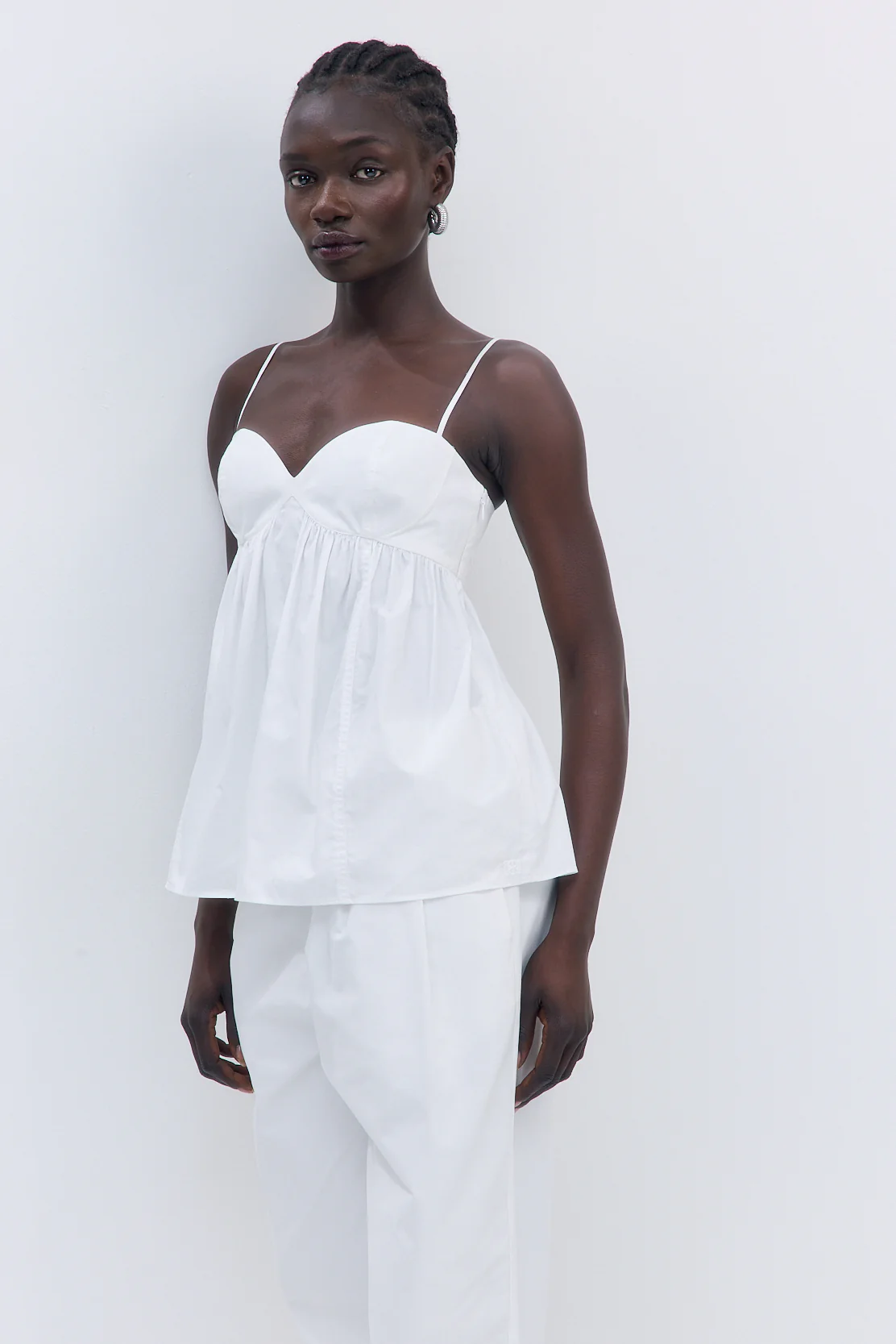 Cupped Poplin Top - Image 6
