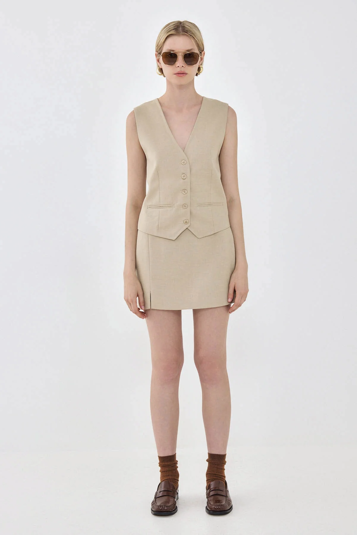 Daddy Slit Mini Skirt