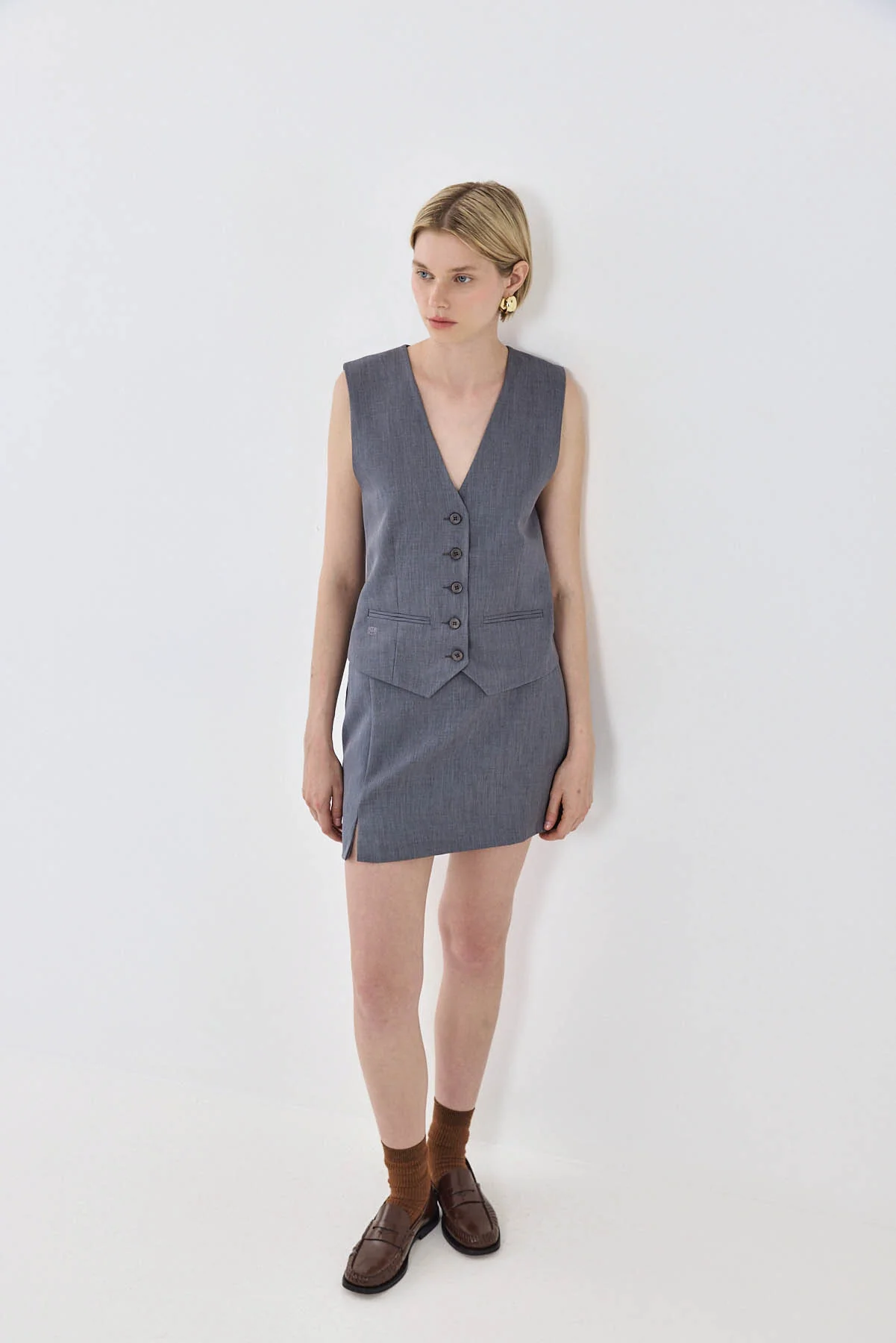Daddy Slit Mini Skirt - Image 3