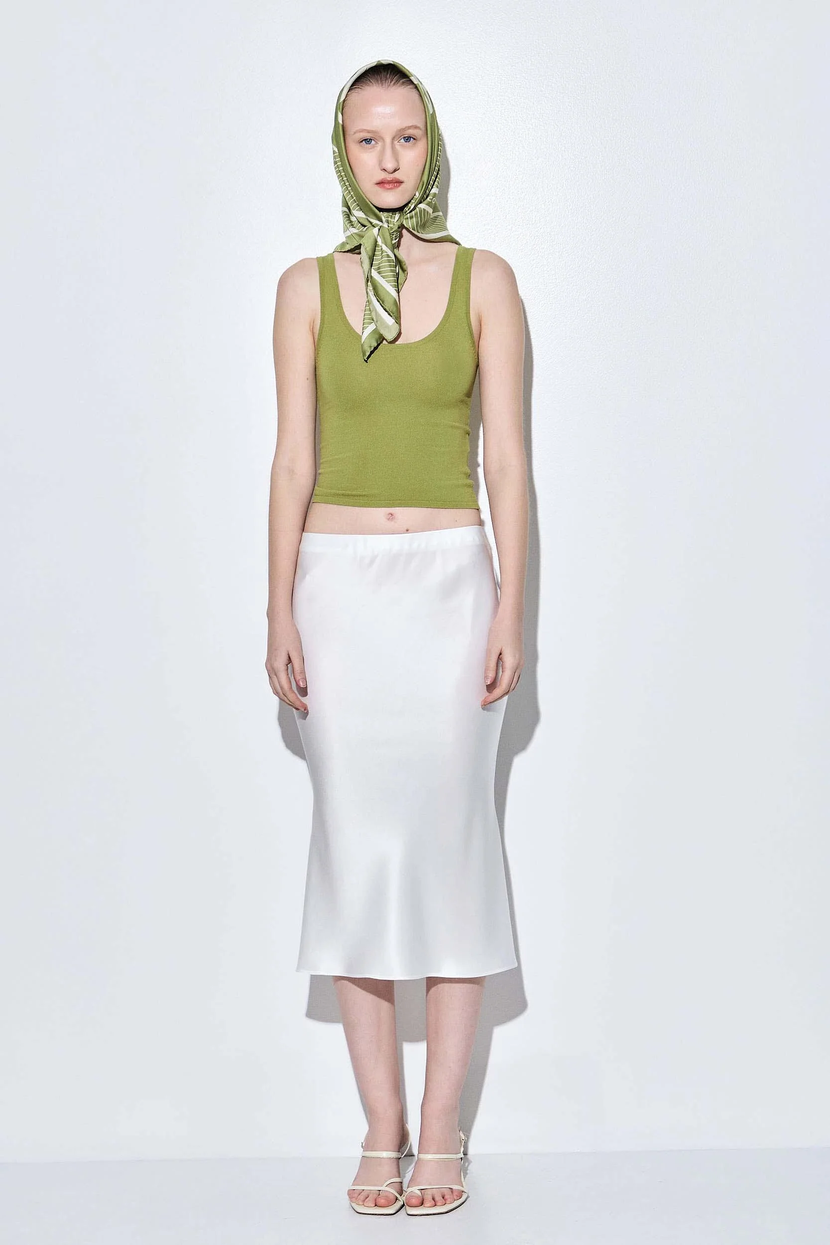 Deep Scoop Knitted Tank Top - Image 2