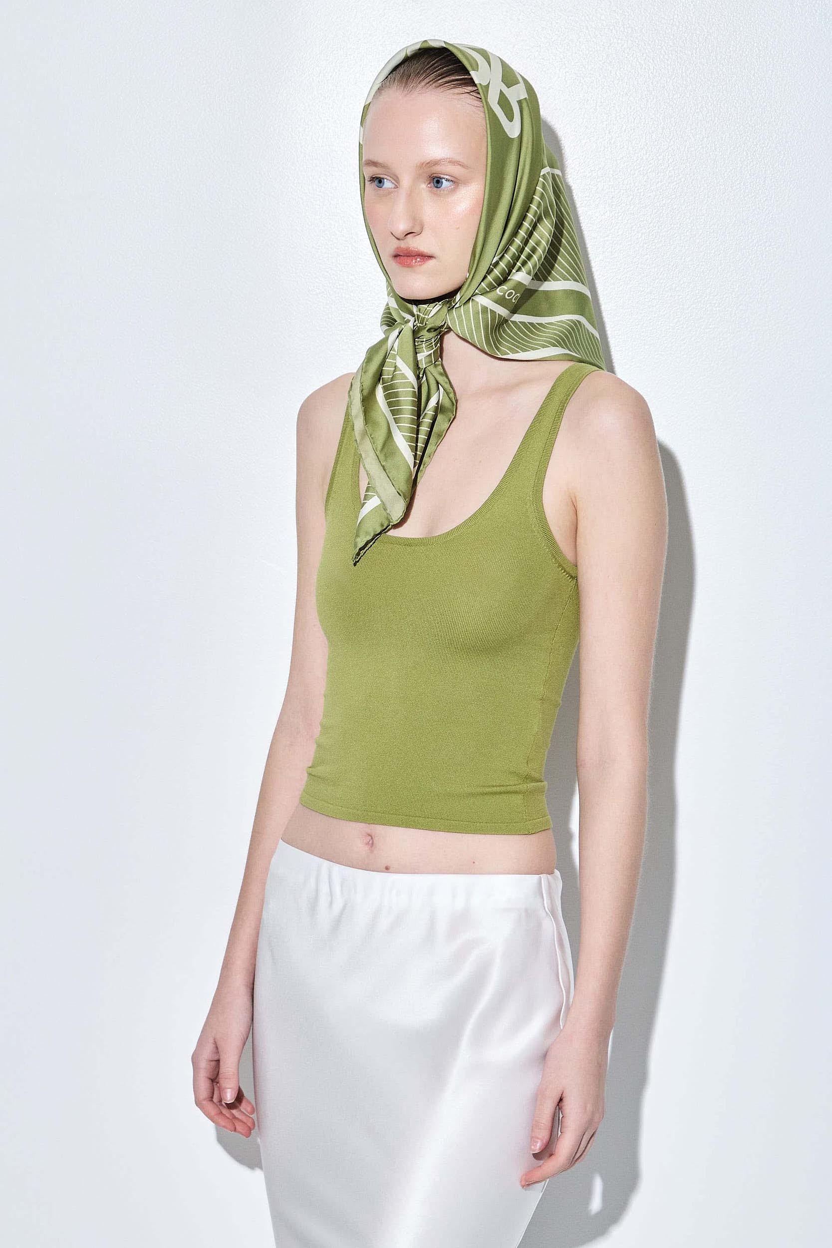 Deep Scoop Knitted Tank Top - Image 4