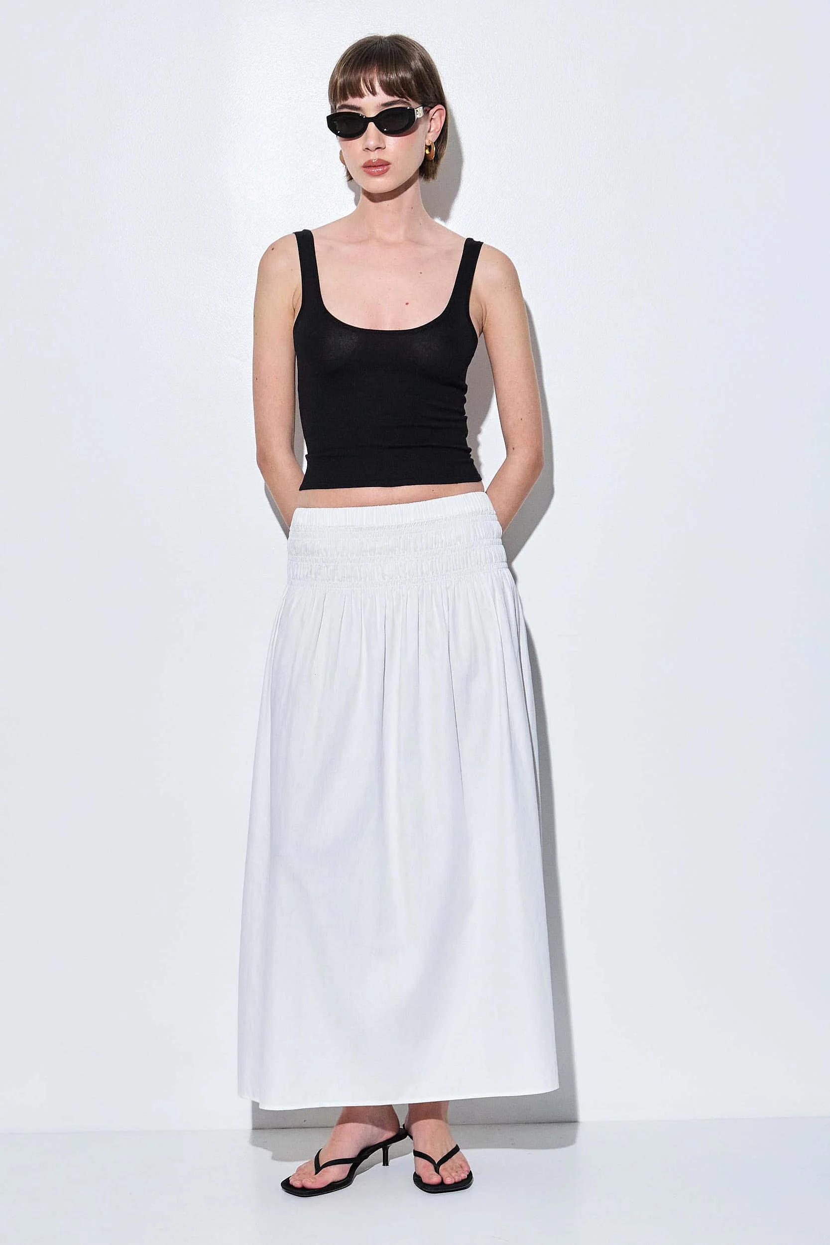 Deep Scoop Knitted Tank Top - Image 2