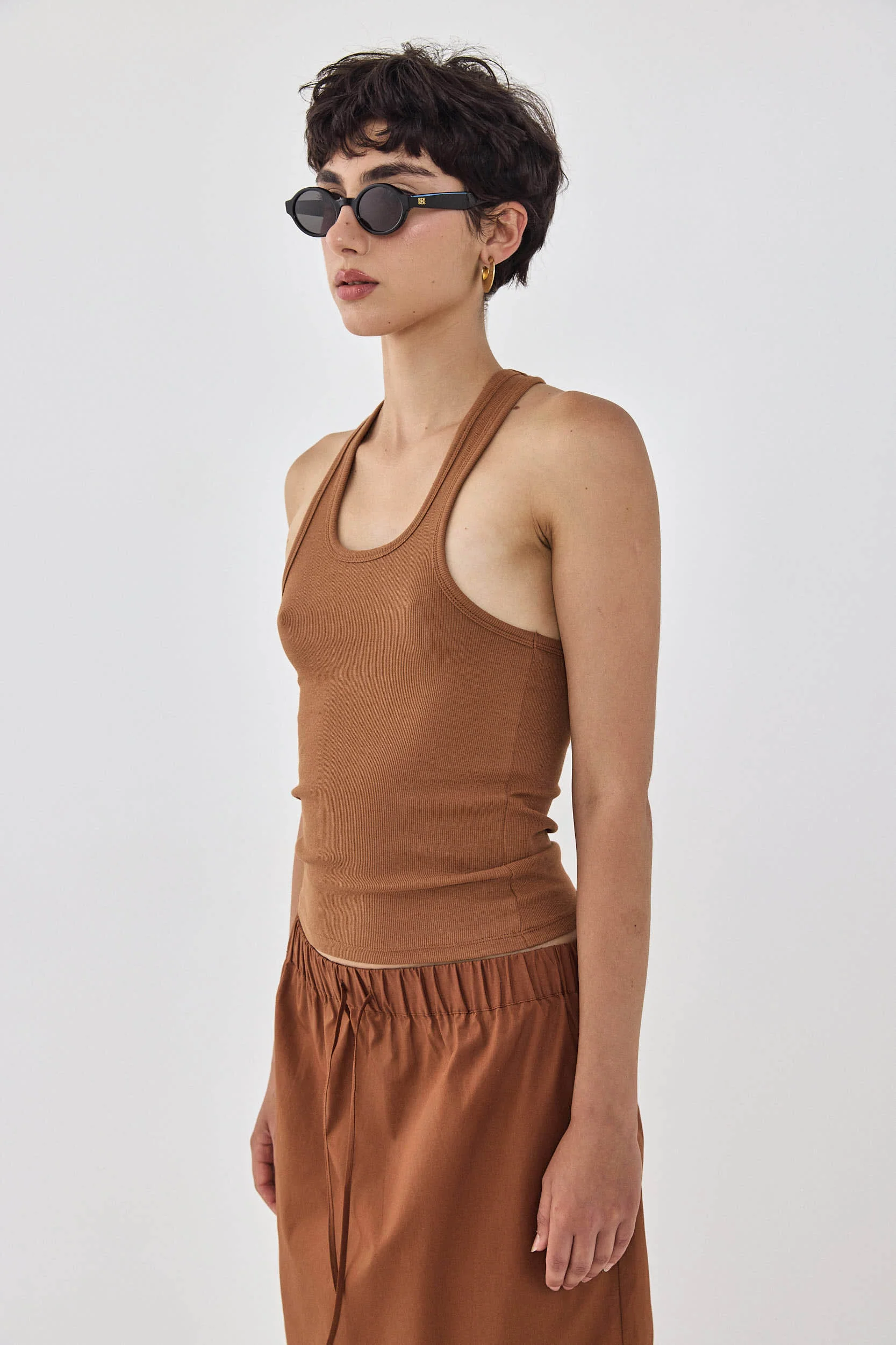 Deep Scoop Racer Tank Top - Image 4