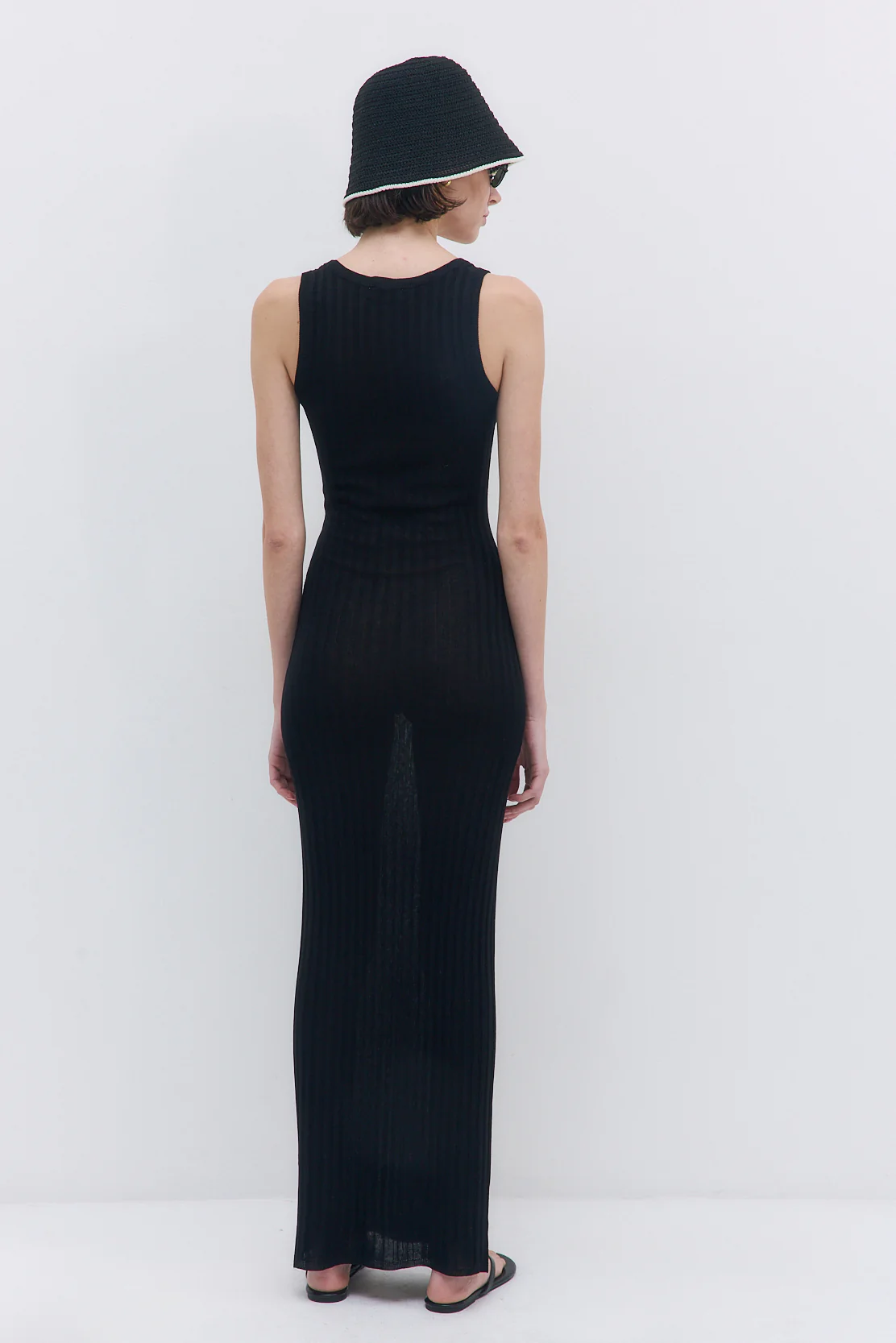 Deep Scoop Ribbed Maxi Dress - Image 5