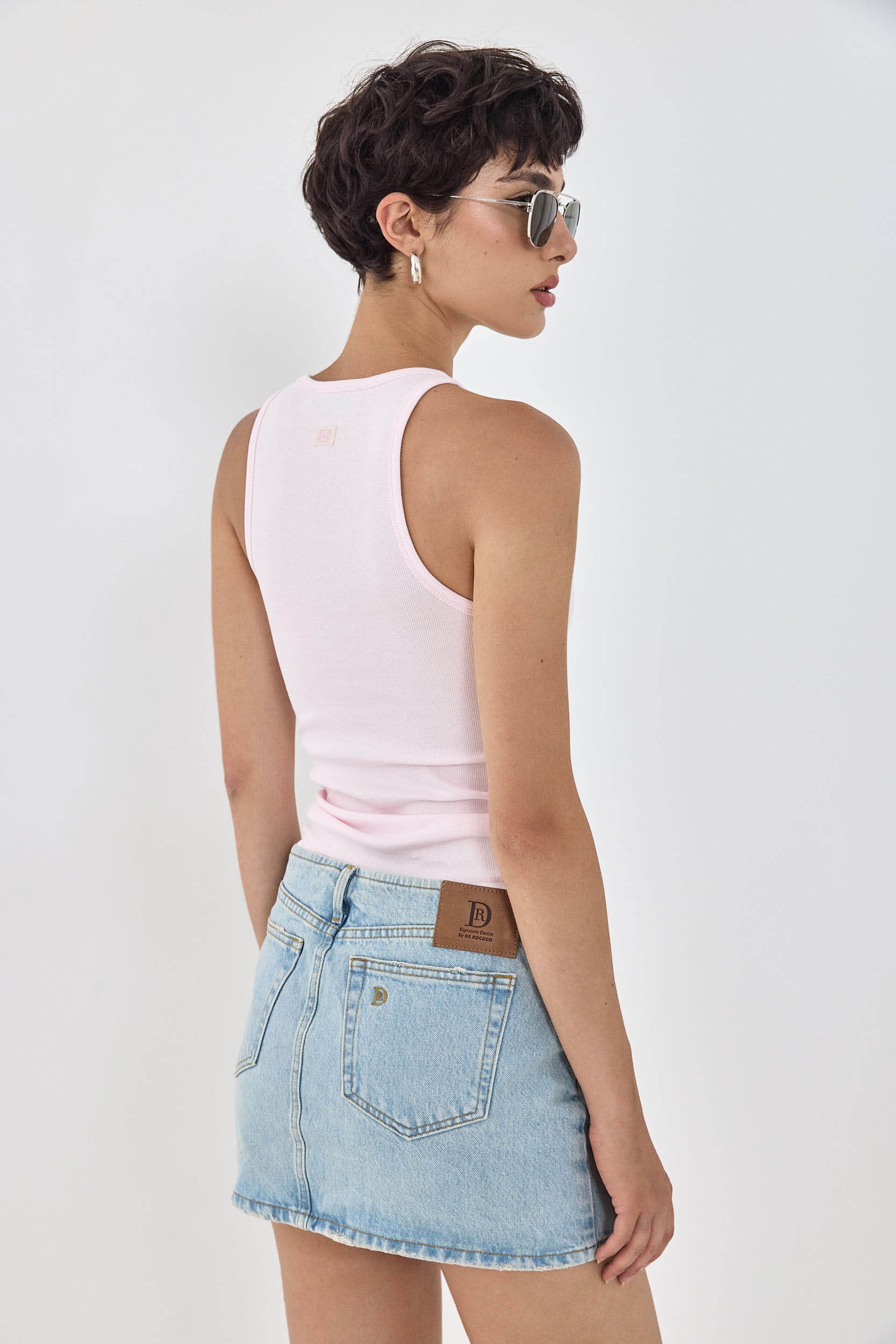 Deep Scoop Thin Straps Tank Top - Image 5