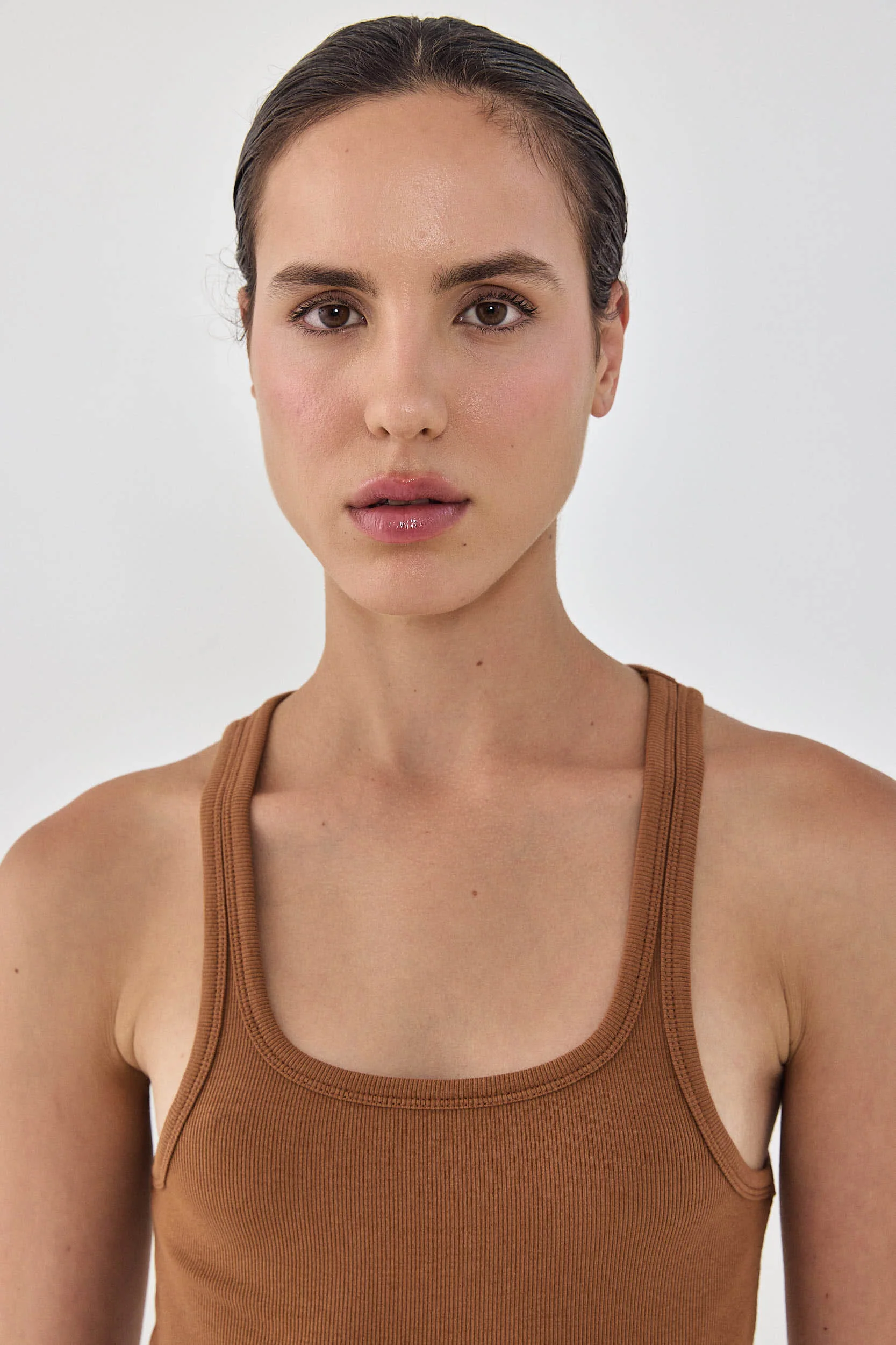 Deep Scoop Thin Straps Tank Top - Image 6