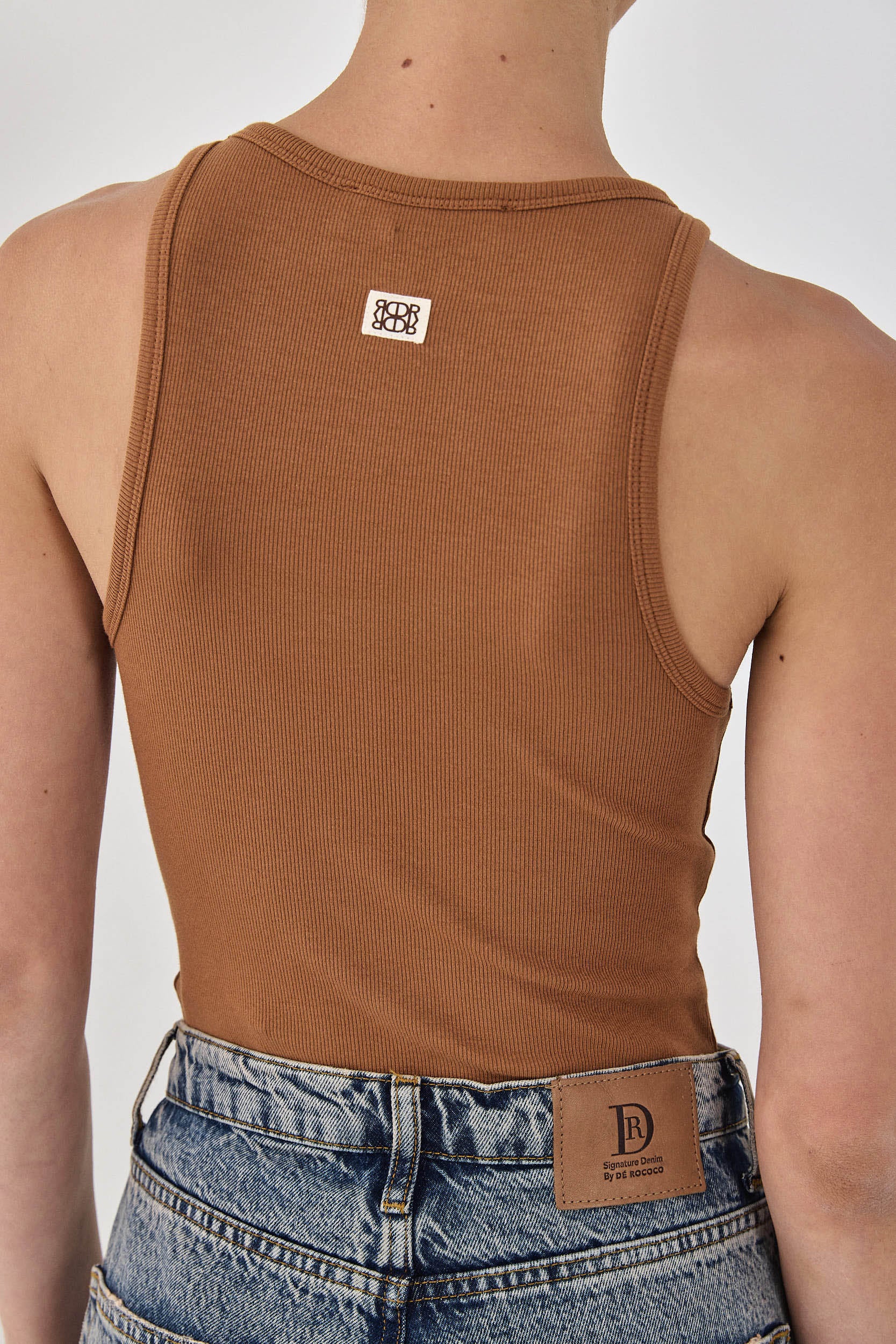 Deep Scoop Thin Straps Tank Top - Image 7