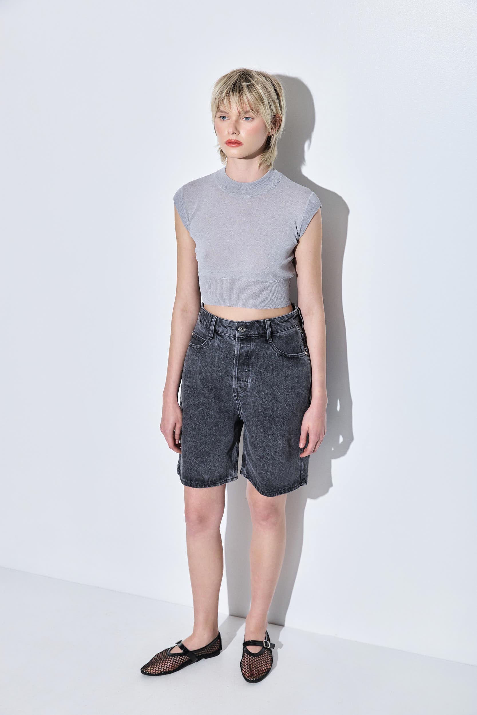 Long Denim Bermuda - Image 3