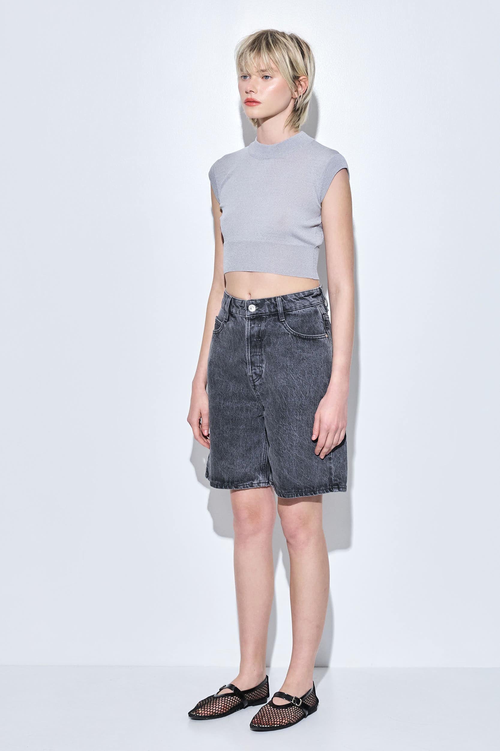 Long Denim Bermuda - Image 4
