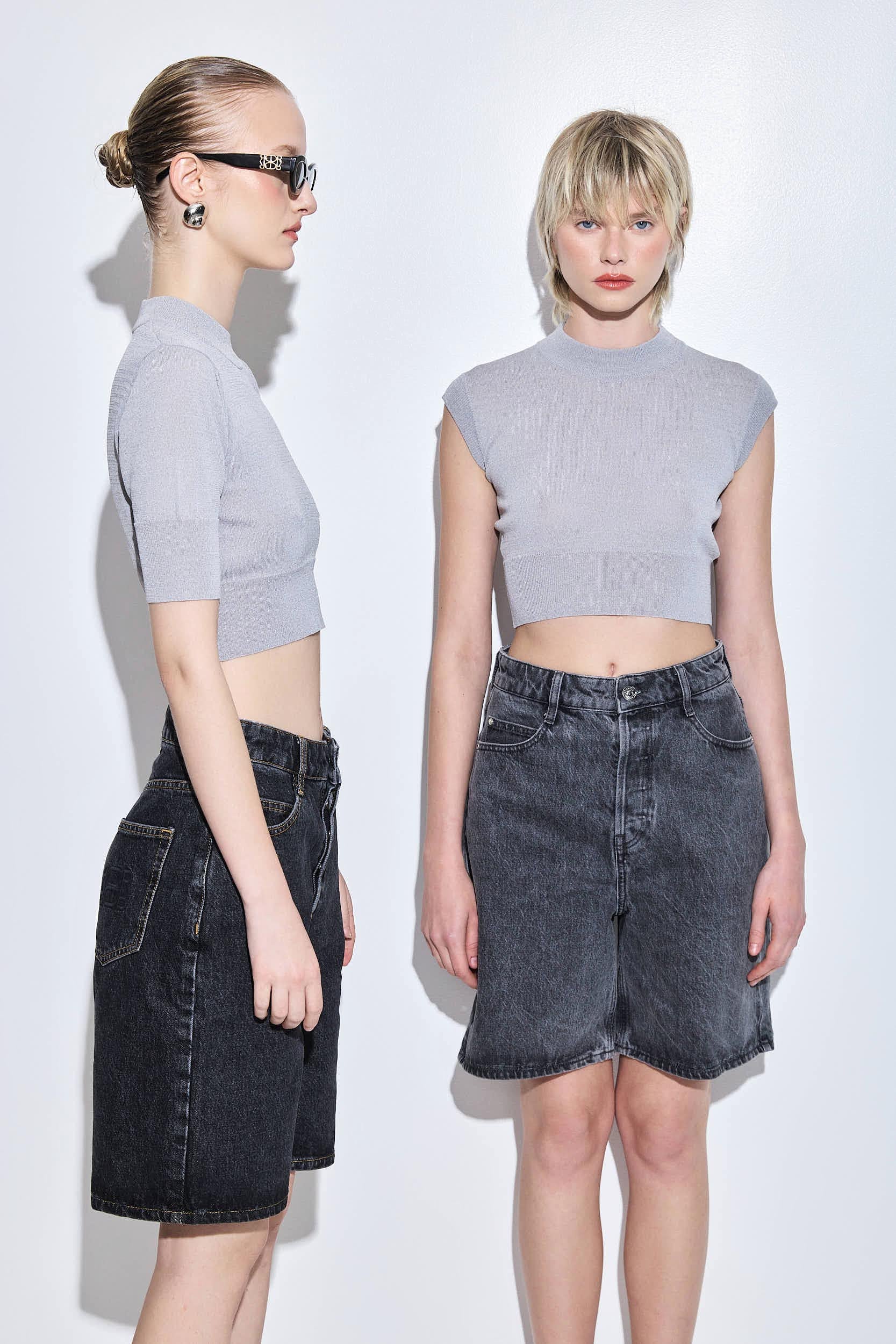 Long Denim Bermuda - Image 7