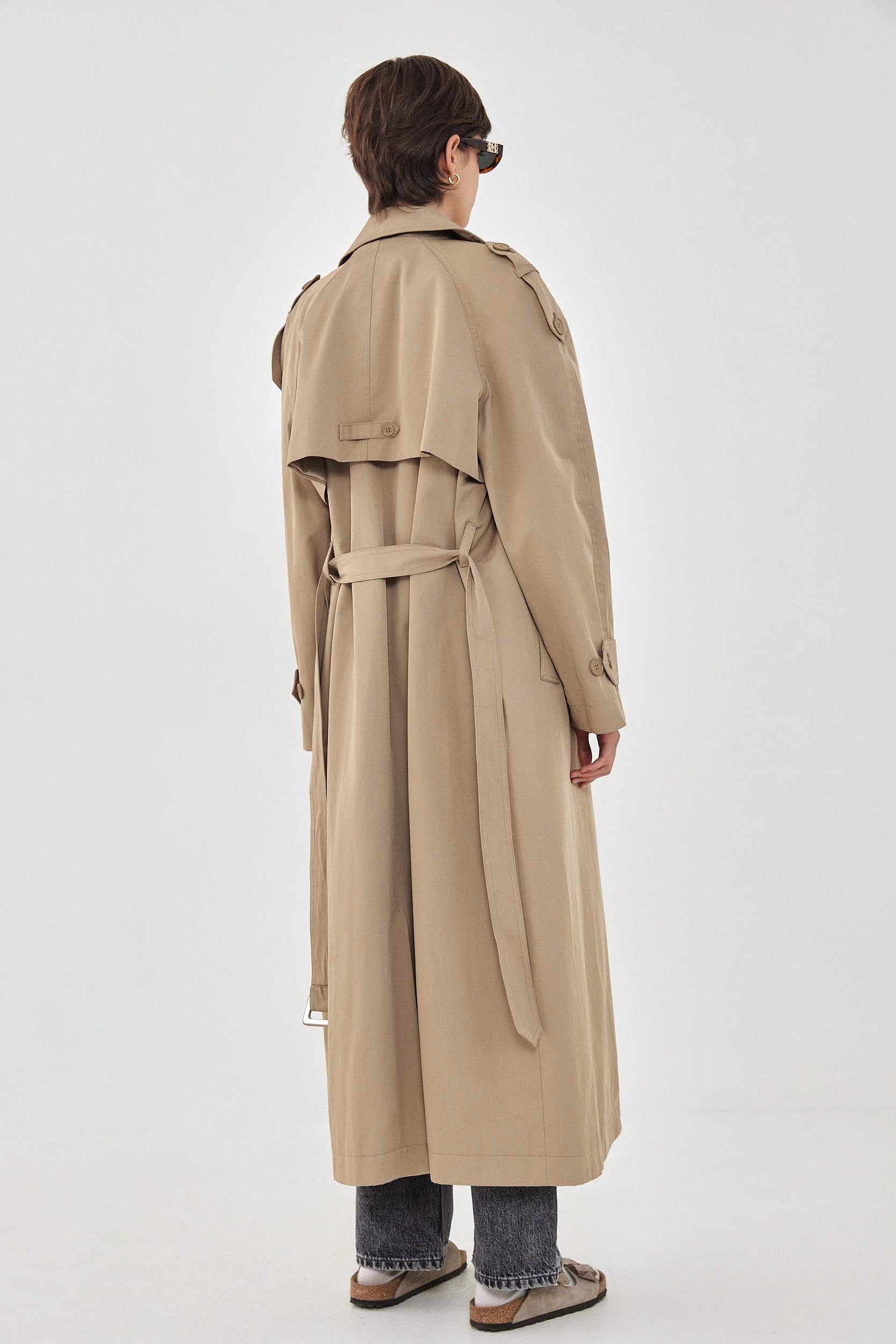 Double Breasted Trench Coat - Image 5