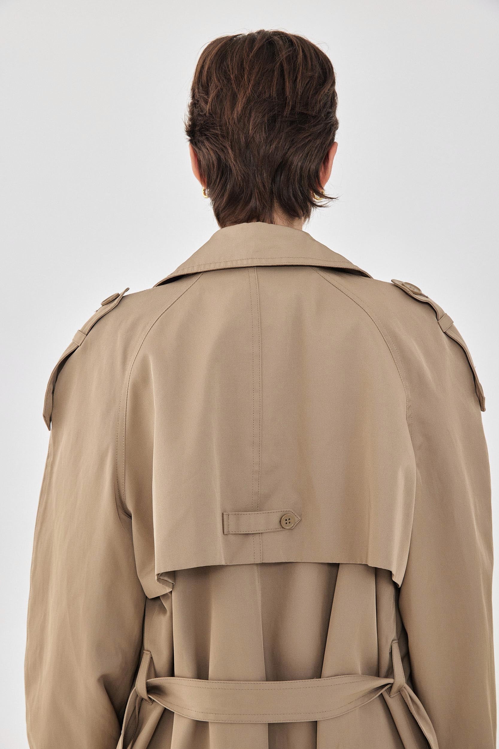Double Breasted Trench Coat - Image 6