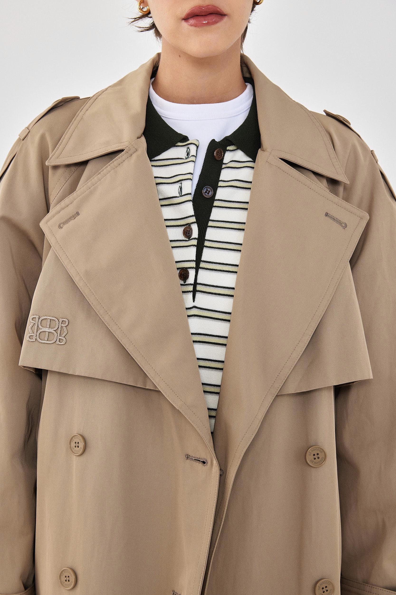 Double Breasted Trench Coat - Image 7