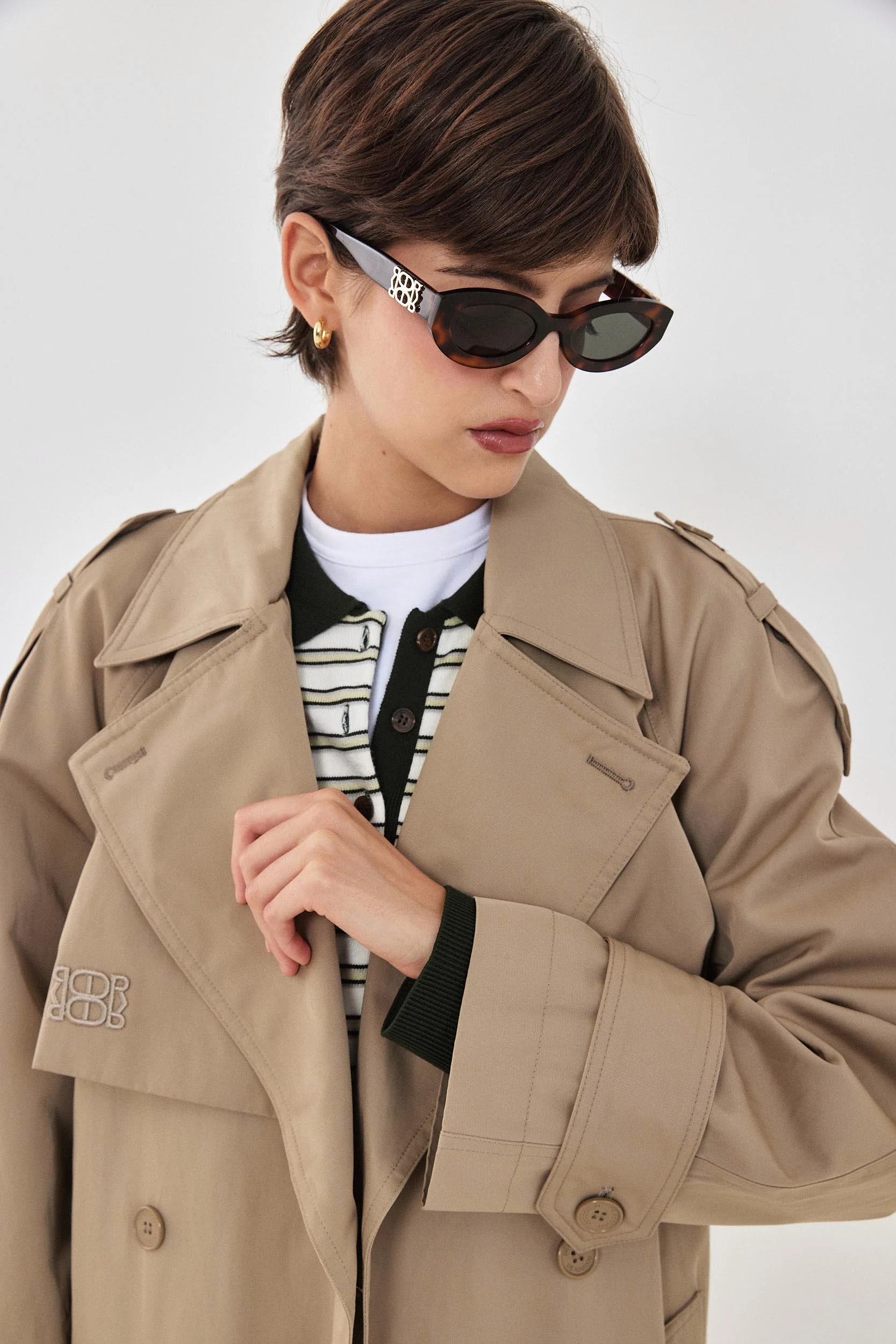 Double Breasted Trench Coat - Image 8
