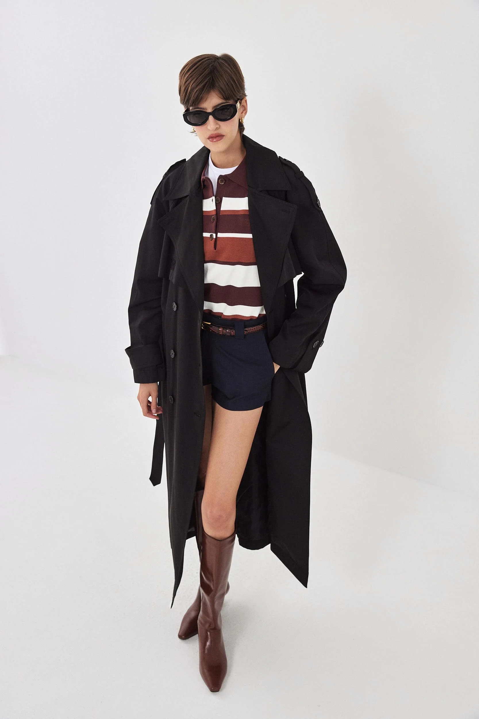 Double Breasted Trench Coat - Image 3