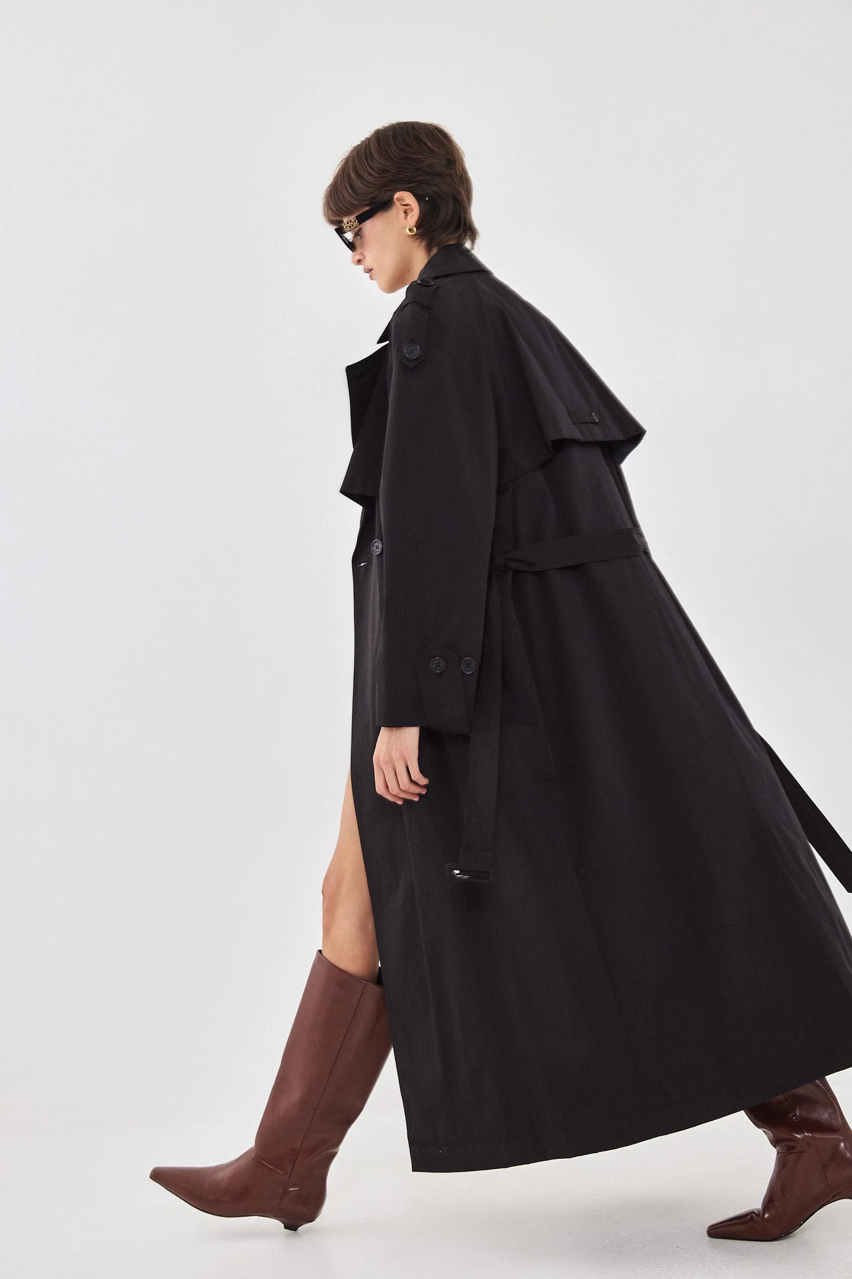 Double Breasted Trench Coat - Image 6