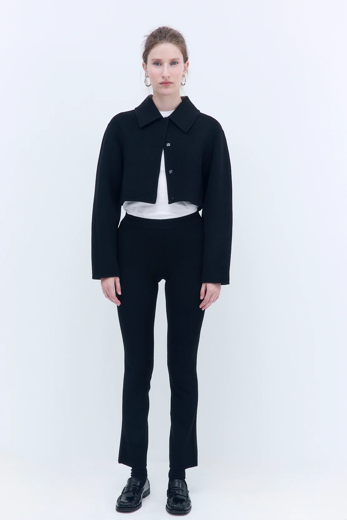 Double Wool Cropped Jacket - Image 2